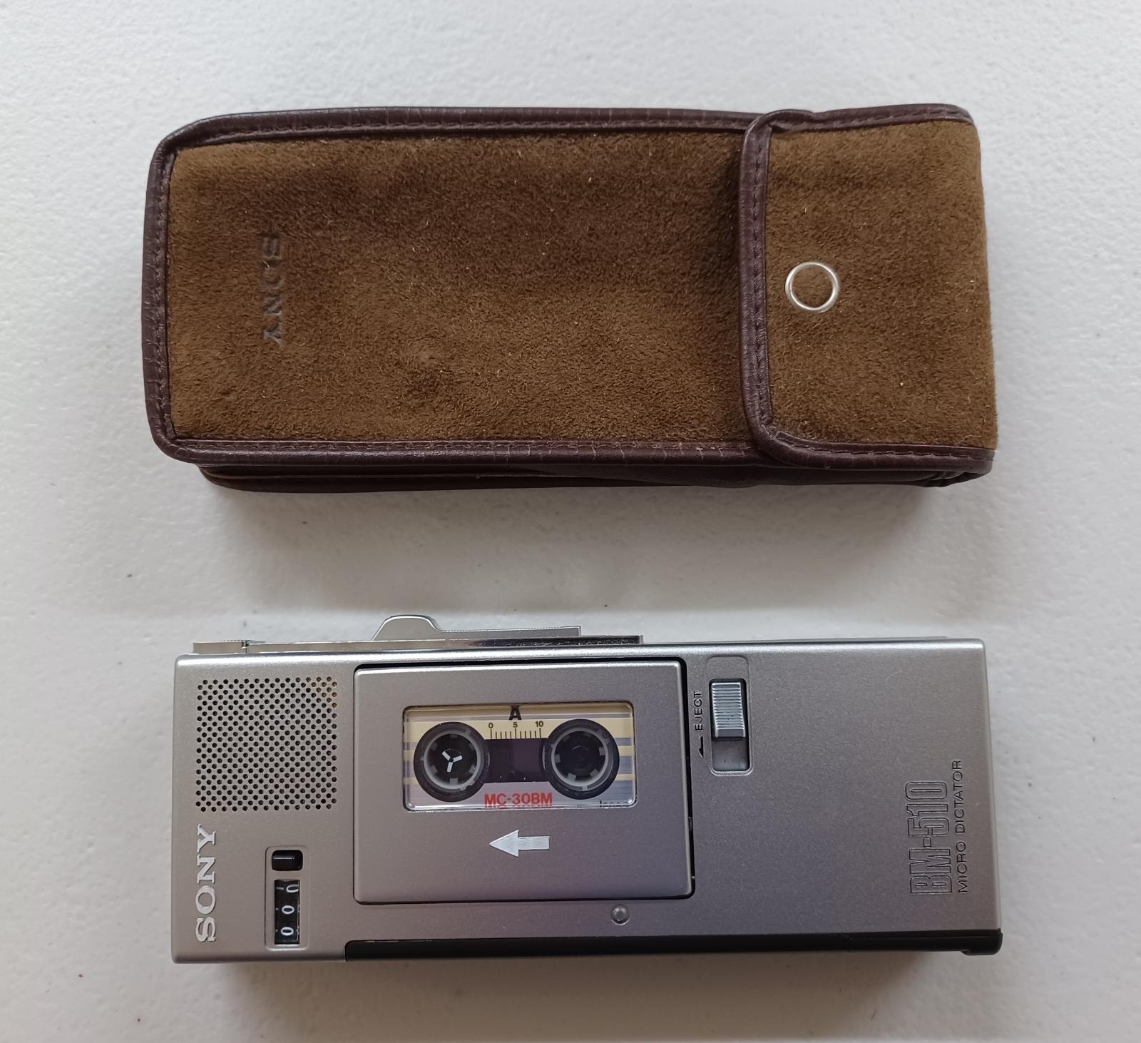 Microcassette Recorder & Case