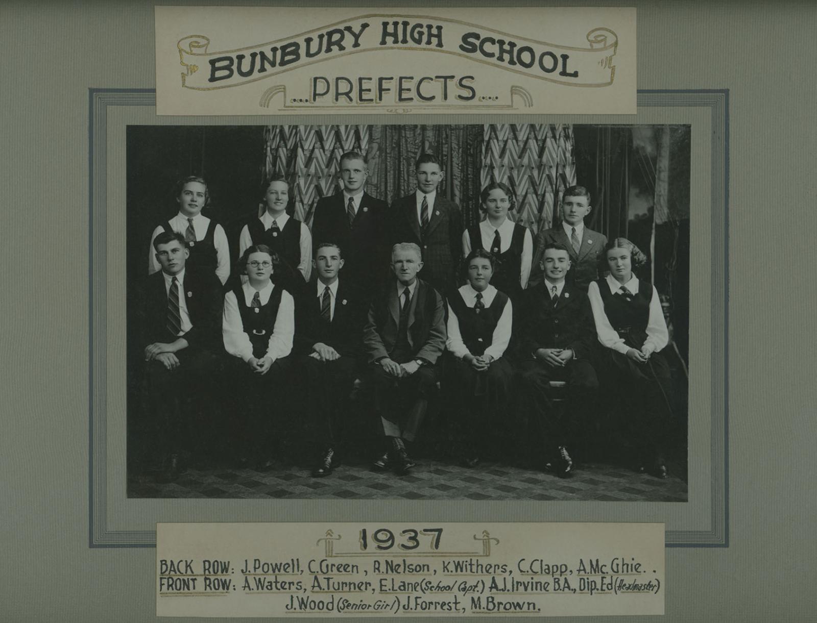 BHS Prefects 1937
