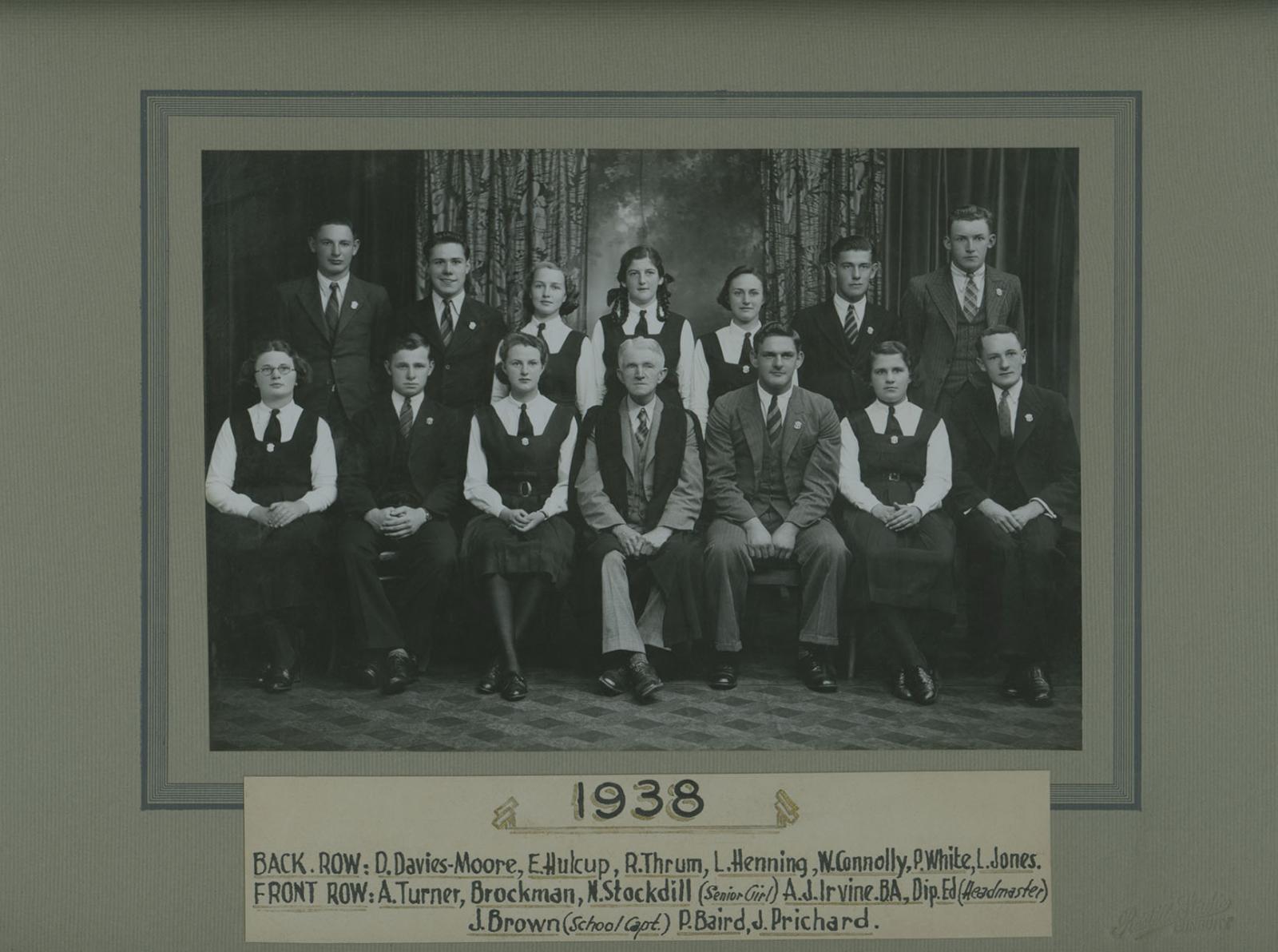 BHS Prefects 1938
