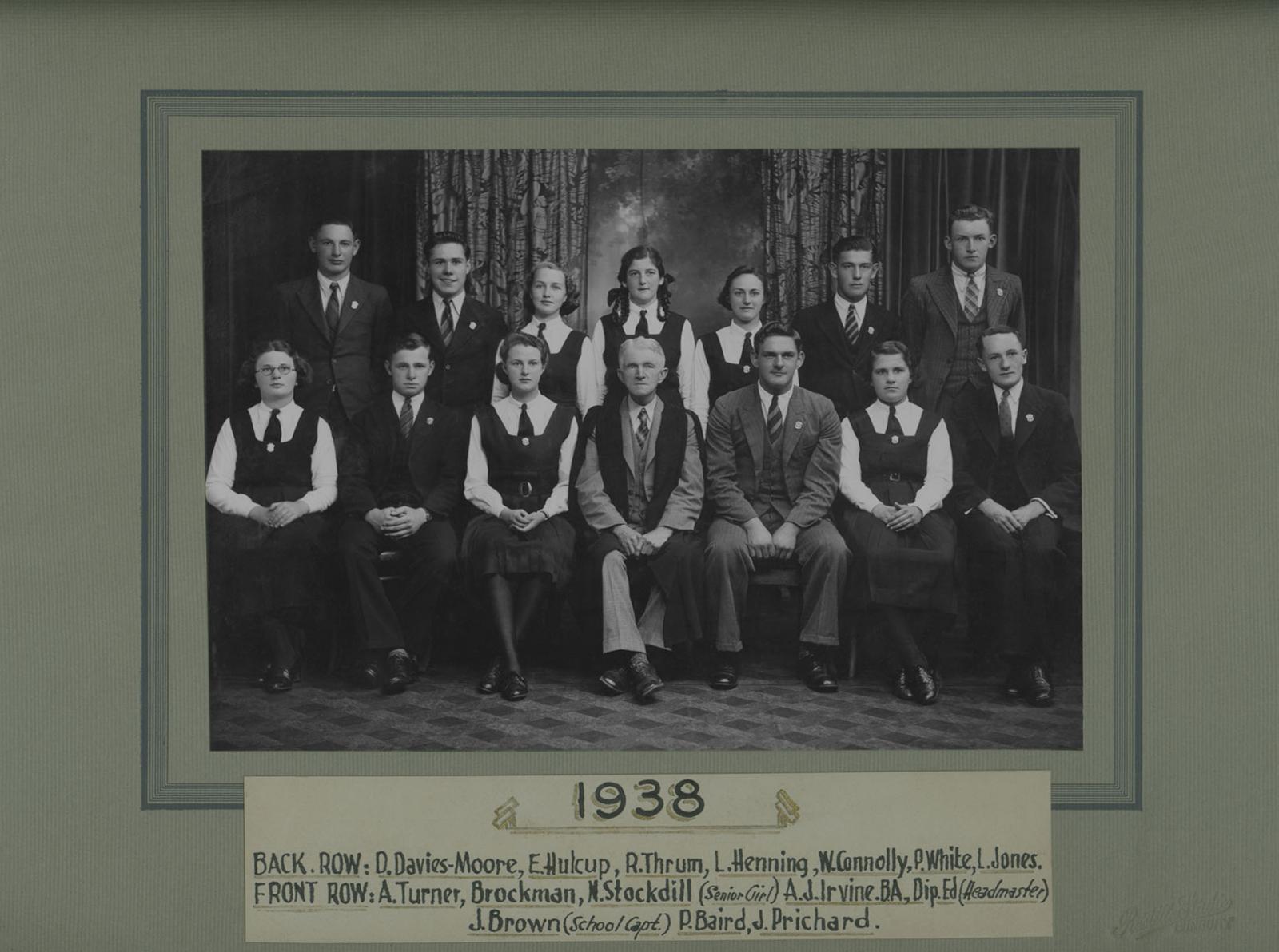 BHS Prefects 1938