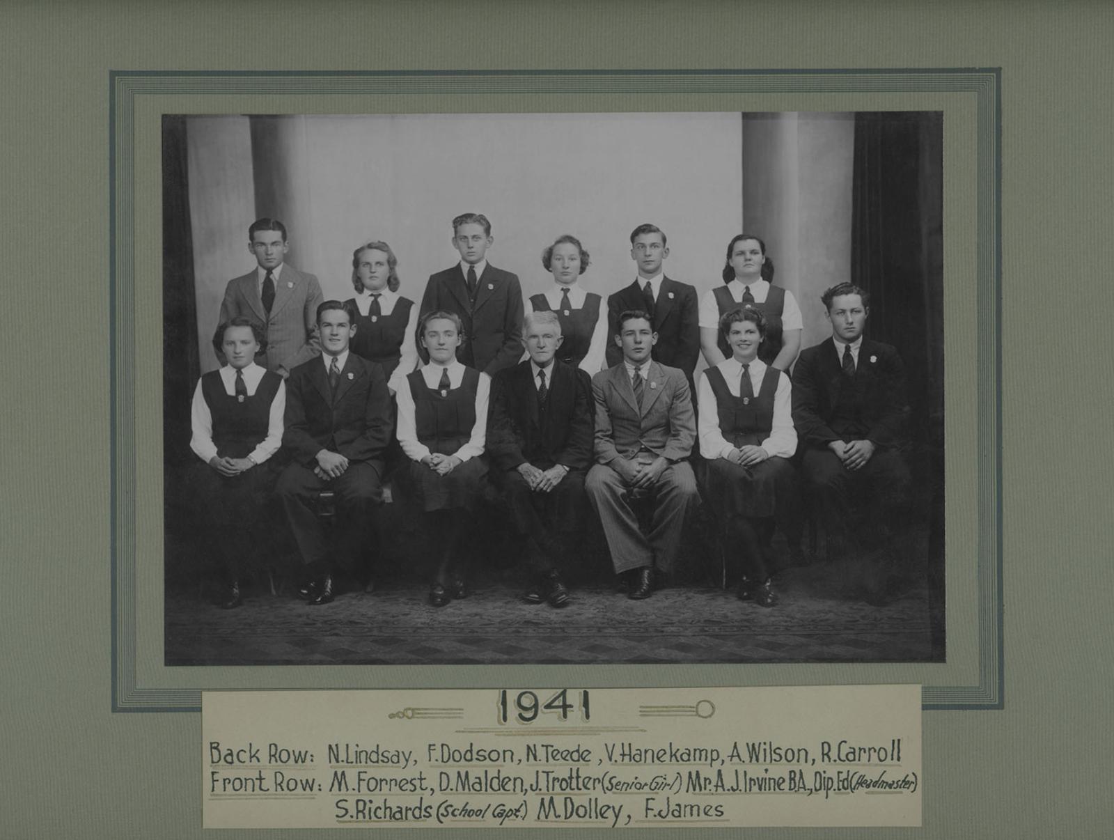 BHS Prefects 1941