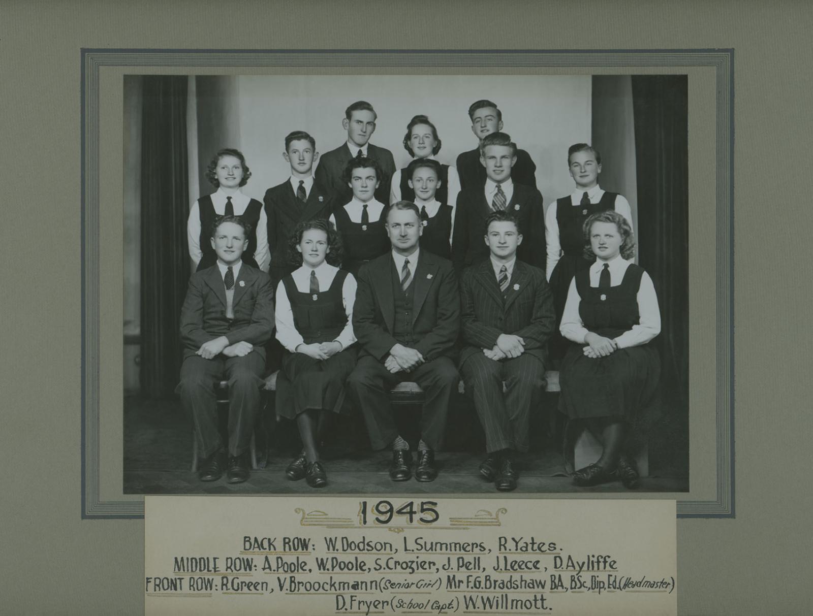 BHS Prefects 1945