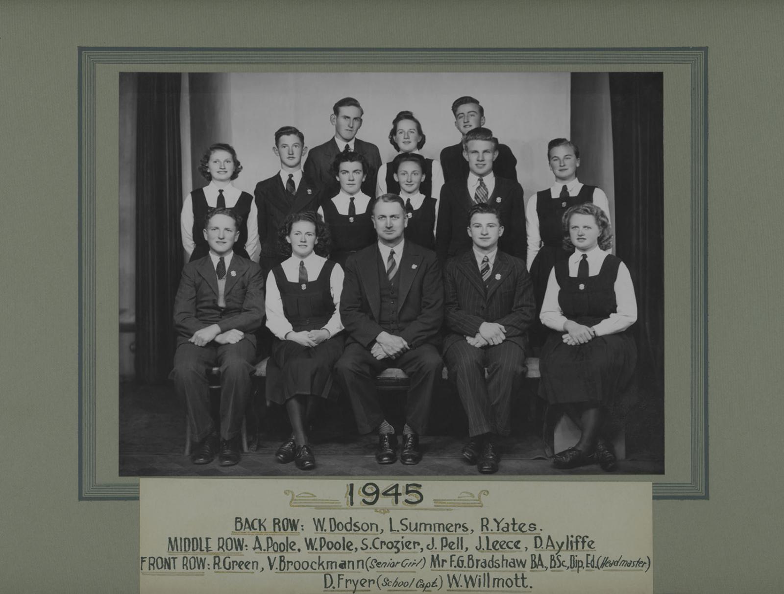 BHS Prefects 1945