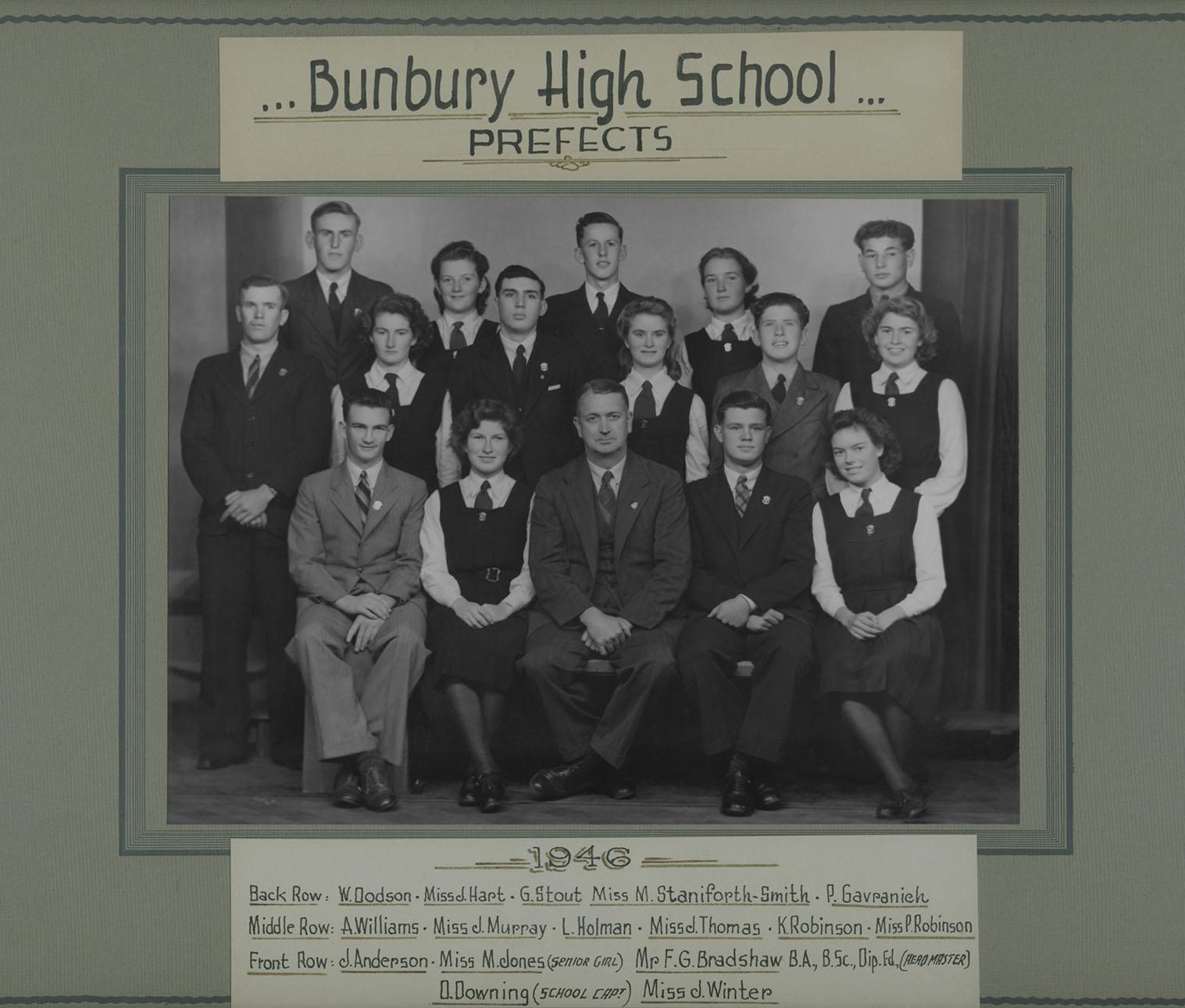BHS Prefects 1946