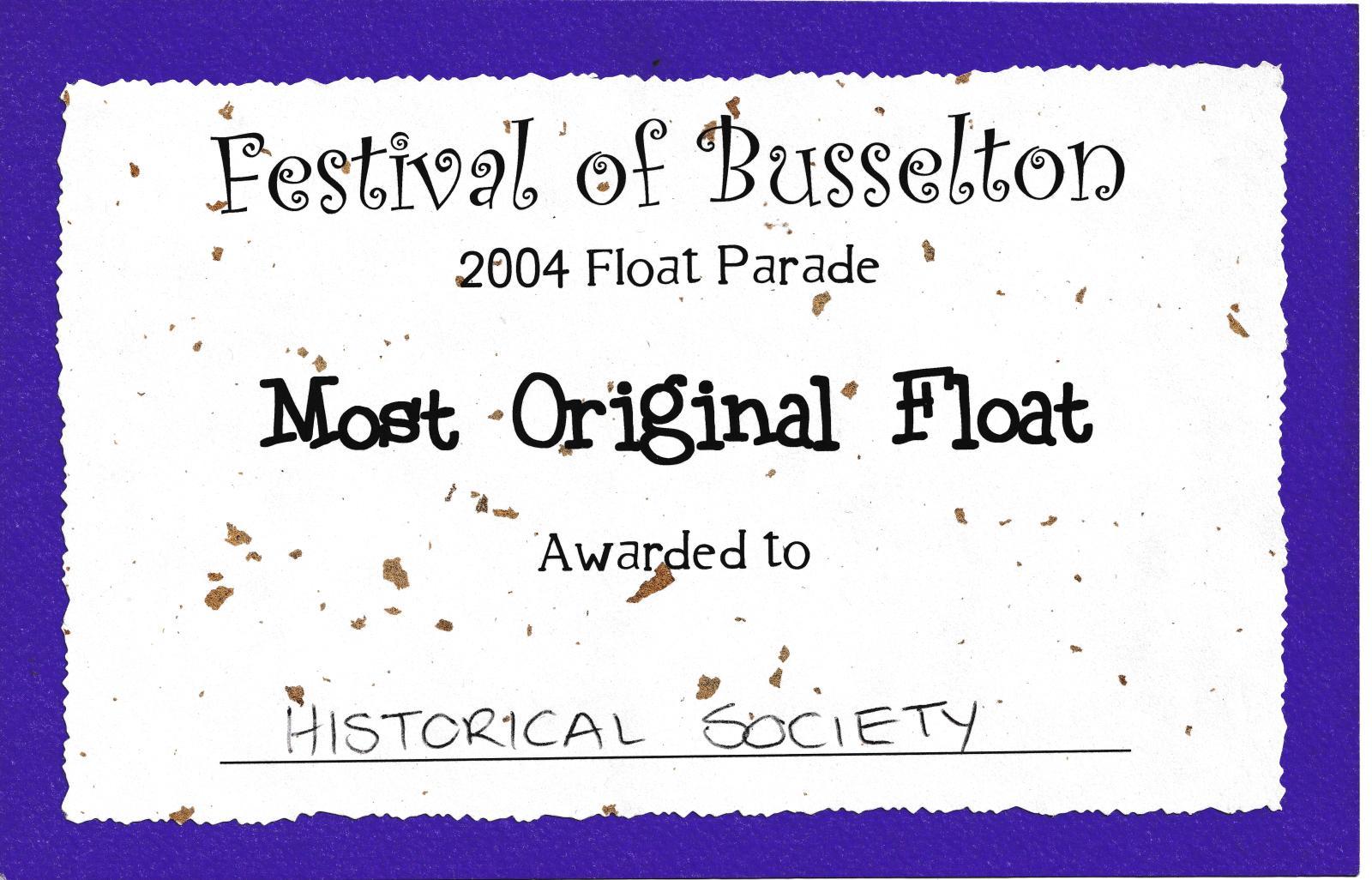 Certificate 2004