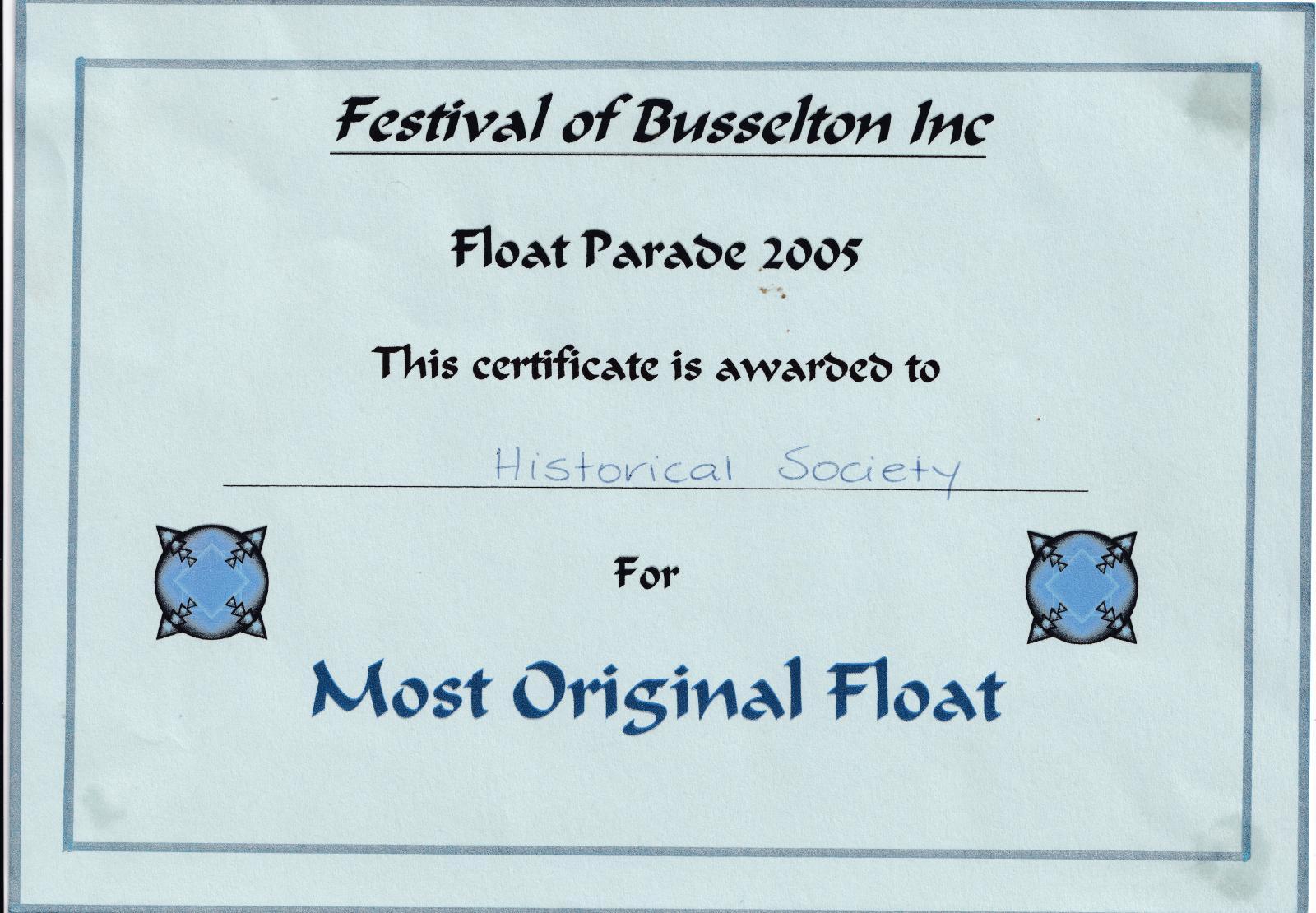 Most Original Float 2005