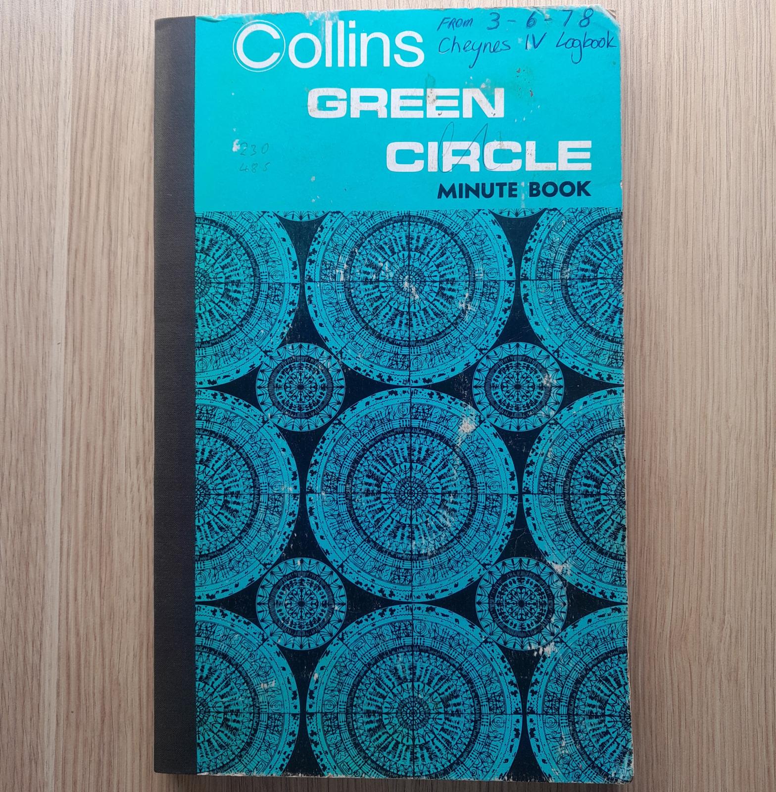 Cheynes IV Logbook From 3-6-78 front cover