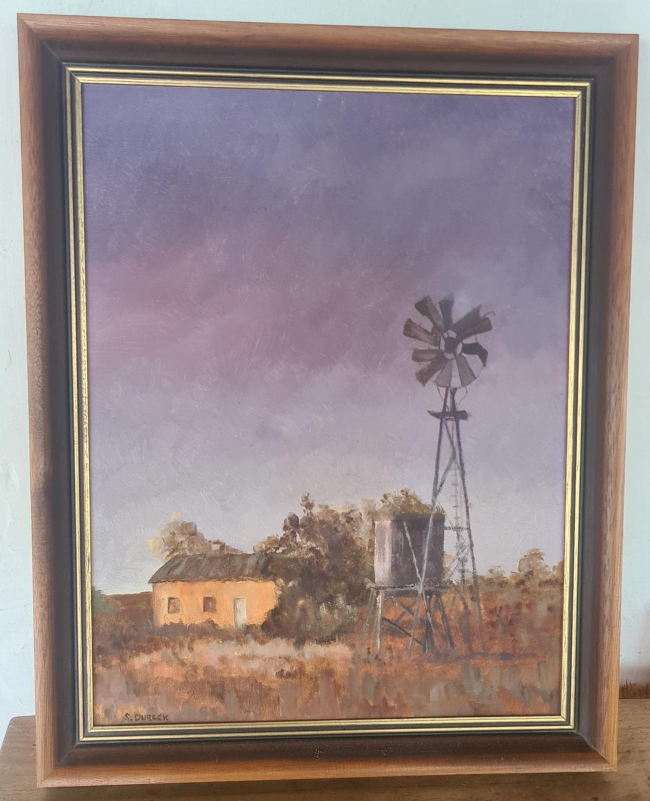 Framed painting 'Storm - Greenough'