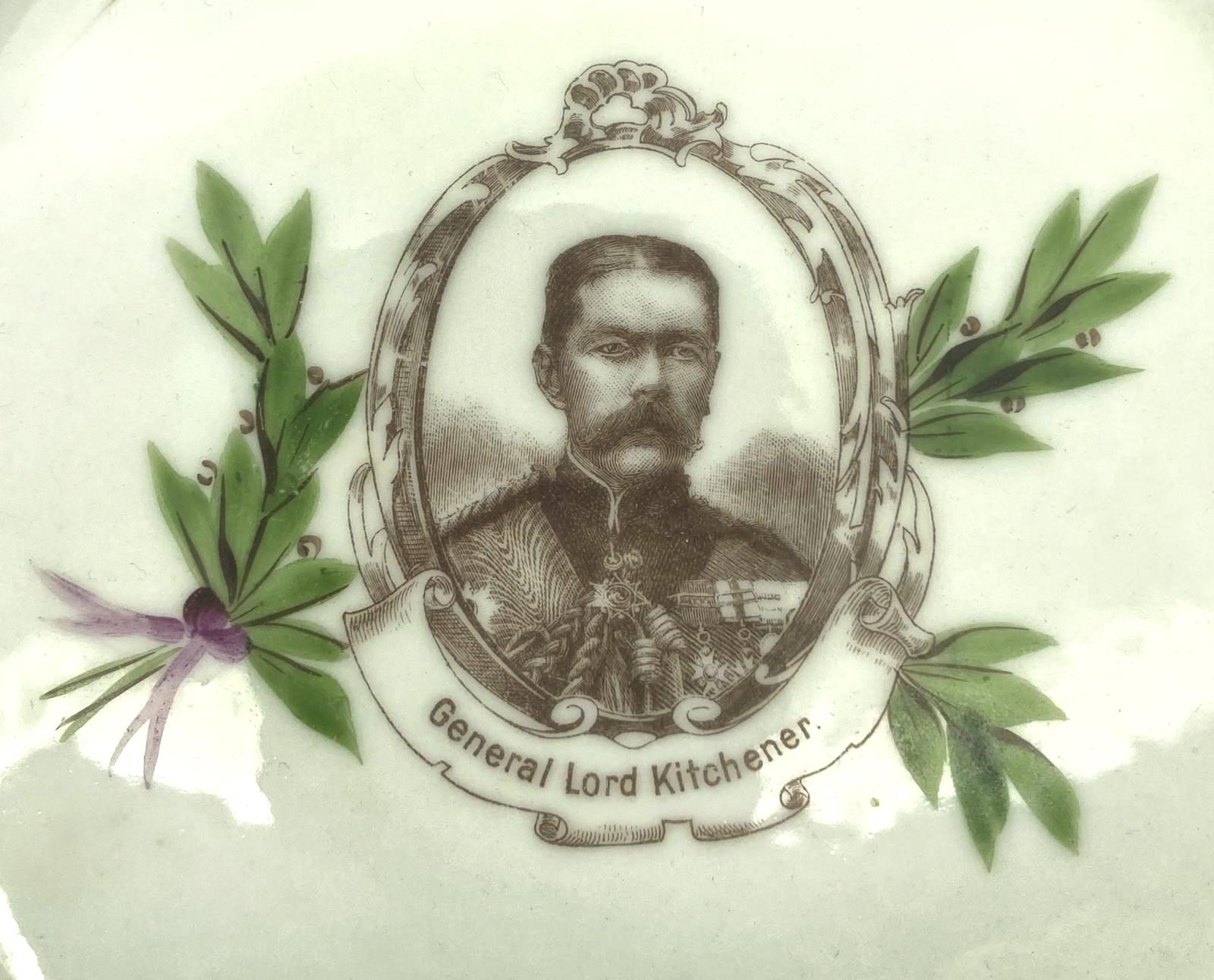 Close-up of General Lord Kitchener plate