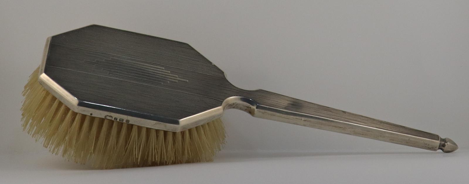 Side view of Dressing Table Vanity Set - Hairbrush