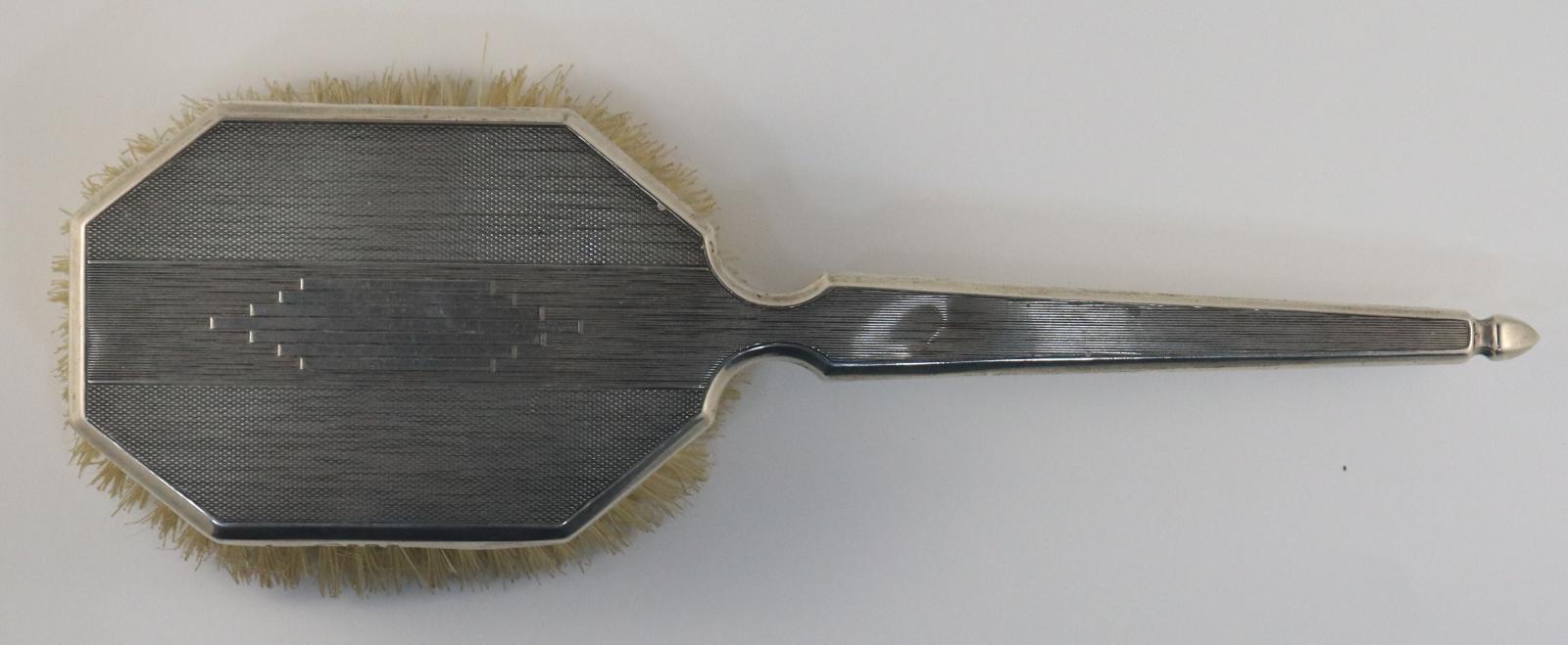 Top view of Dressing Table Vanity Set - Hairbrush