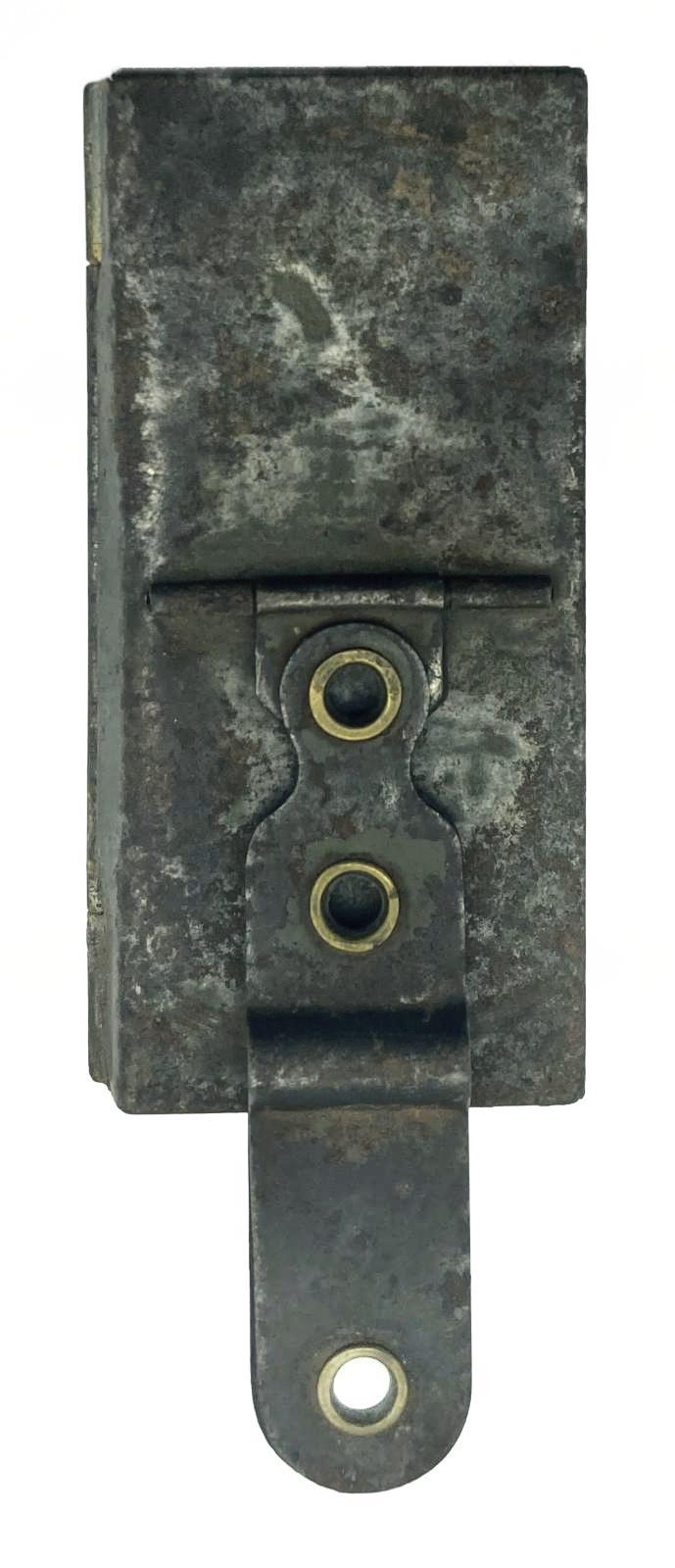 'Vigilant' hinged trench mirror - closed reverse