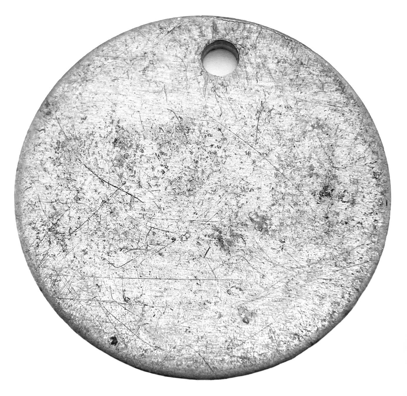 Explosives Factory Maribyrnong (E.F.M.) metal disc - reverse