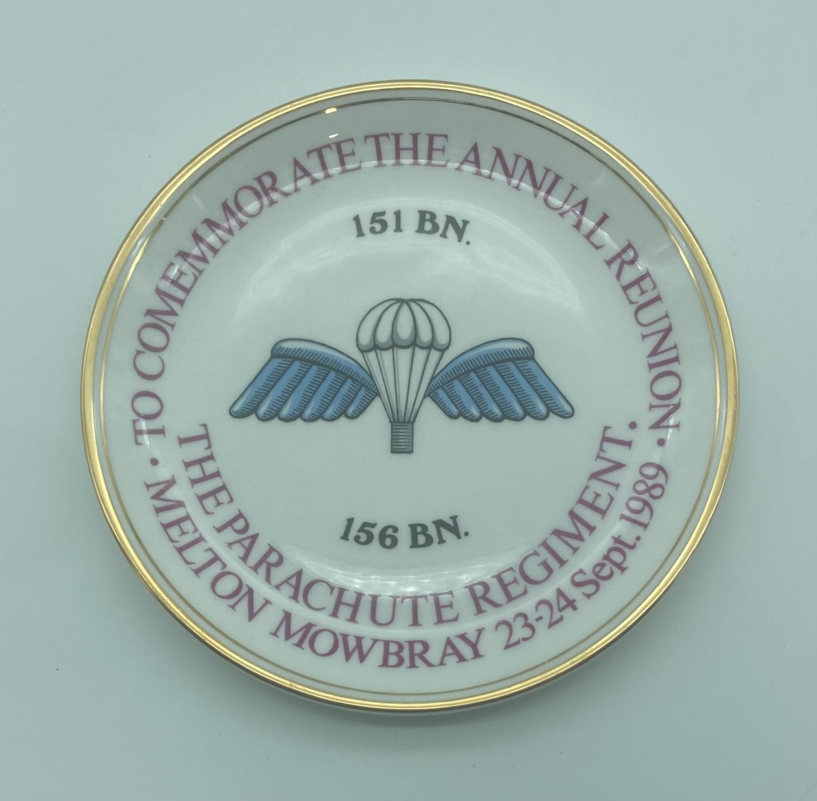 Para Regiment Reunion Plate September 1989