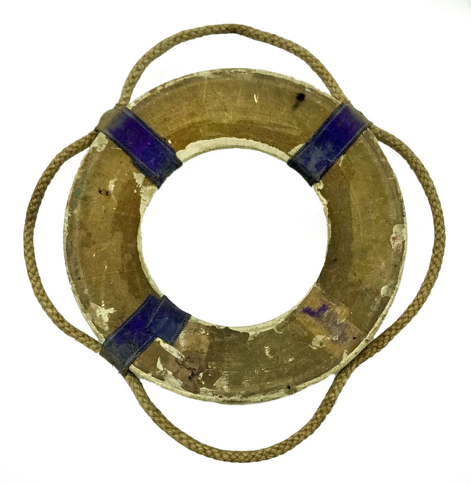 Souvenir lifebuoy - Melbourne 1910 - back view