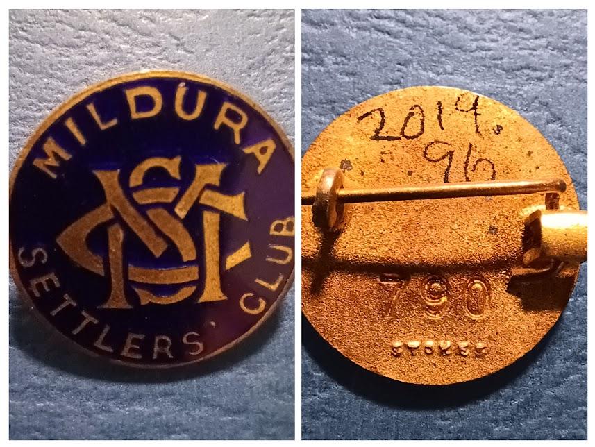 Mildura Settlers Club badge
