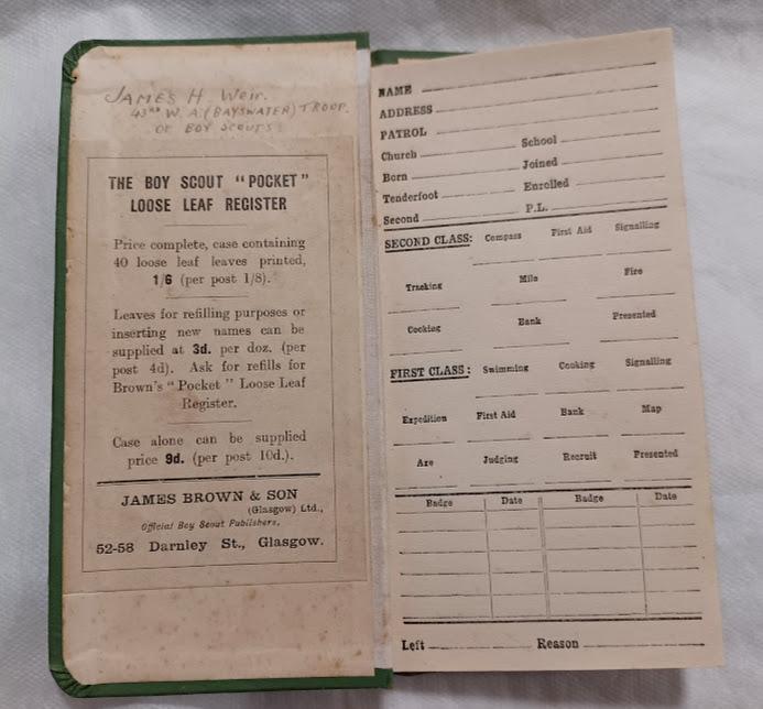 Boy Scout register