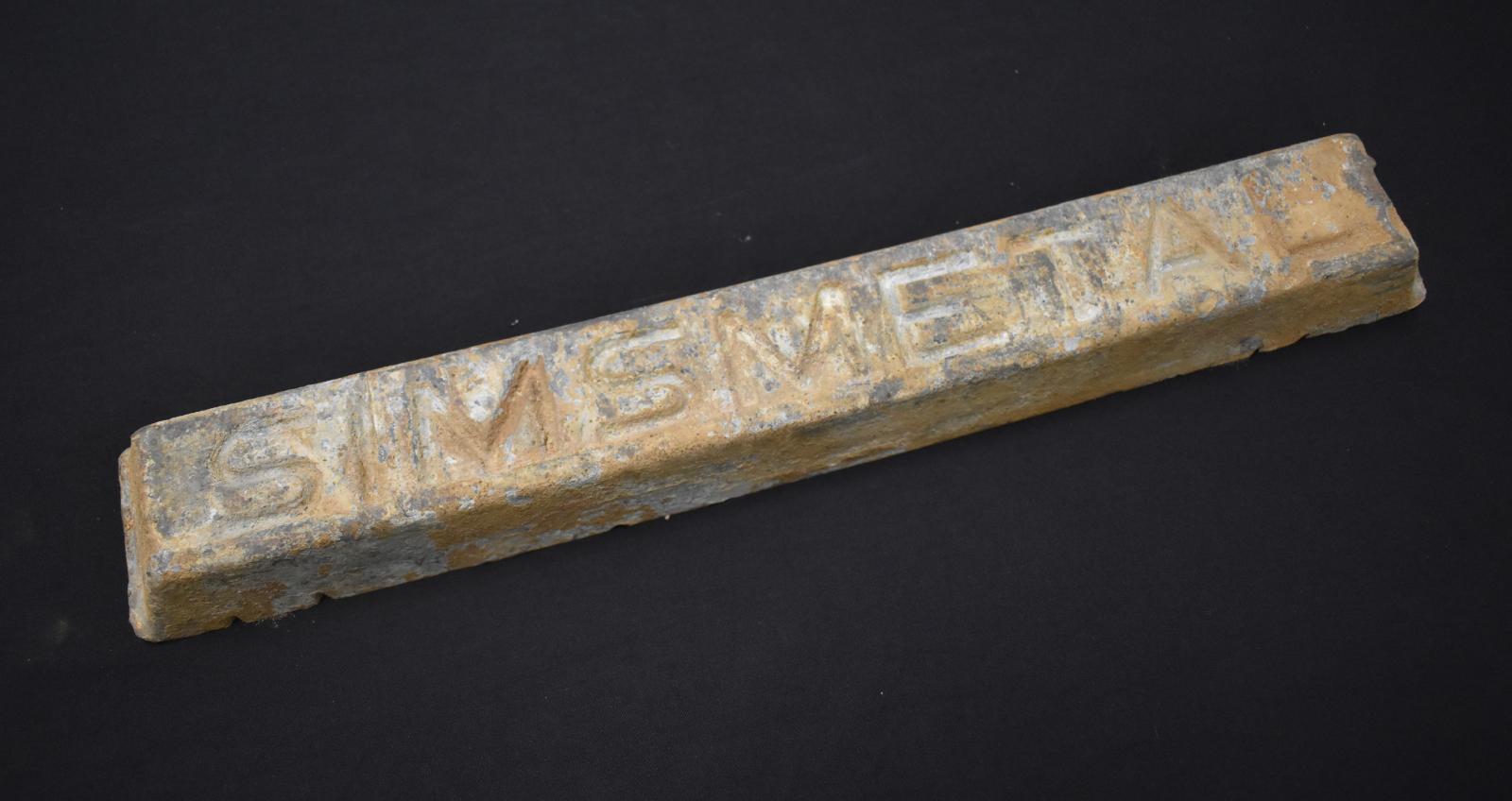 HMAS Perth II 'Simsmetal' Lead Ballast Bar Ingot