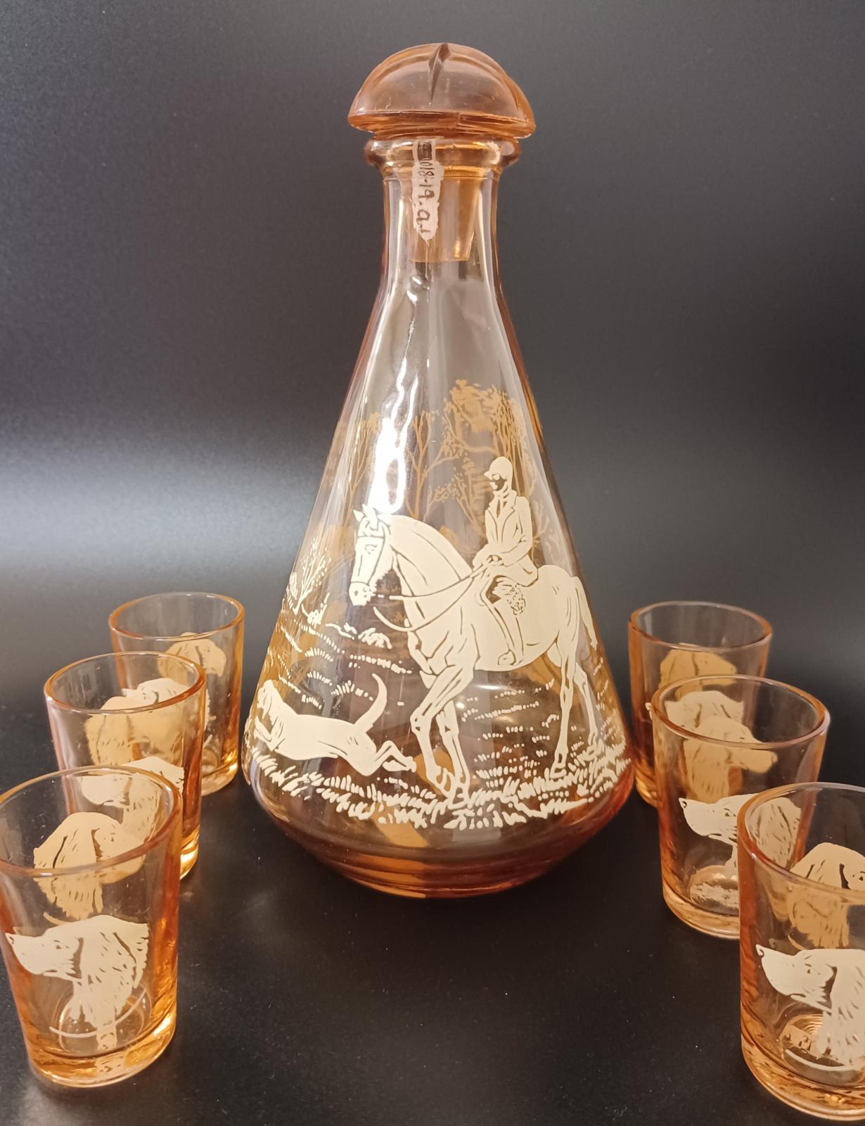 Decanter & liqueur glasses