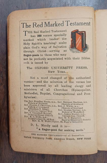 "Marked Testament" book