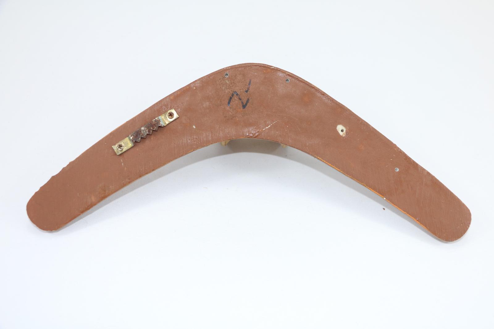 Ceramic ornamental Boomerang with decorative koala.