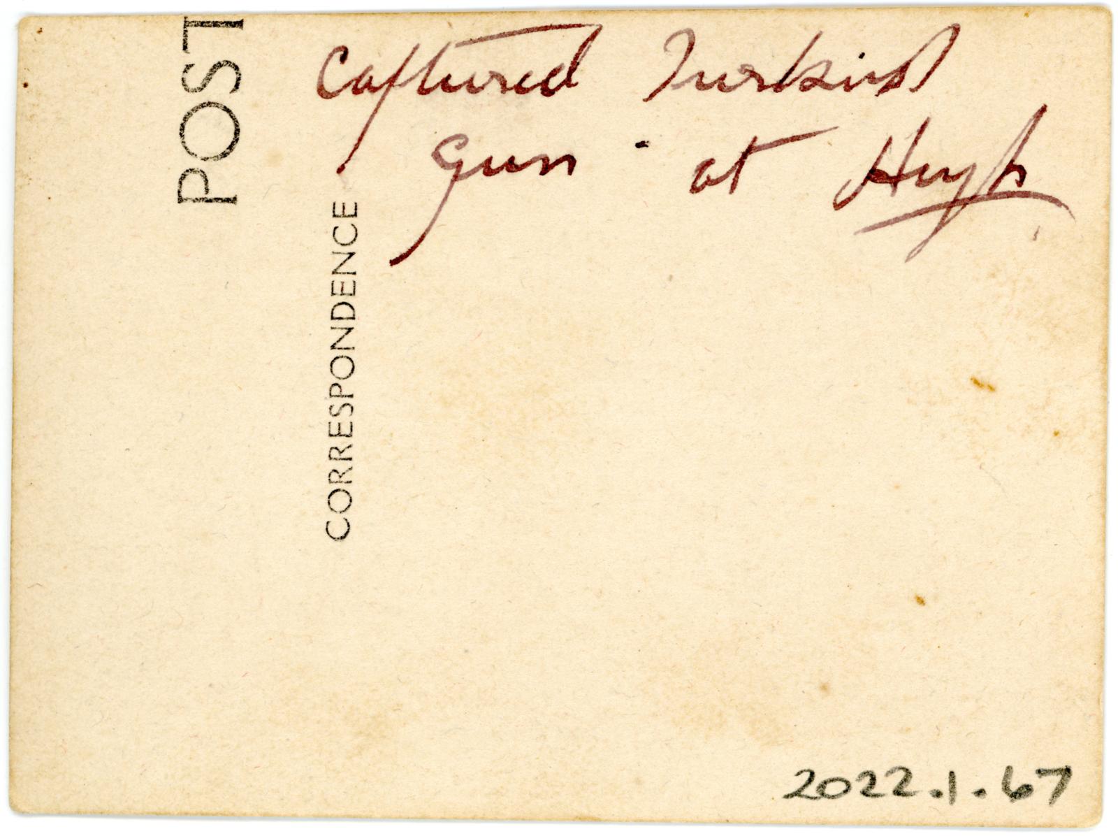 Rear View of Postcard