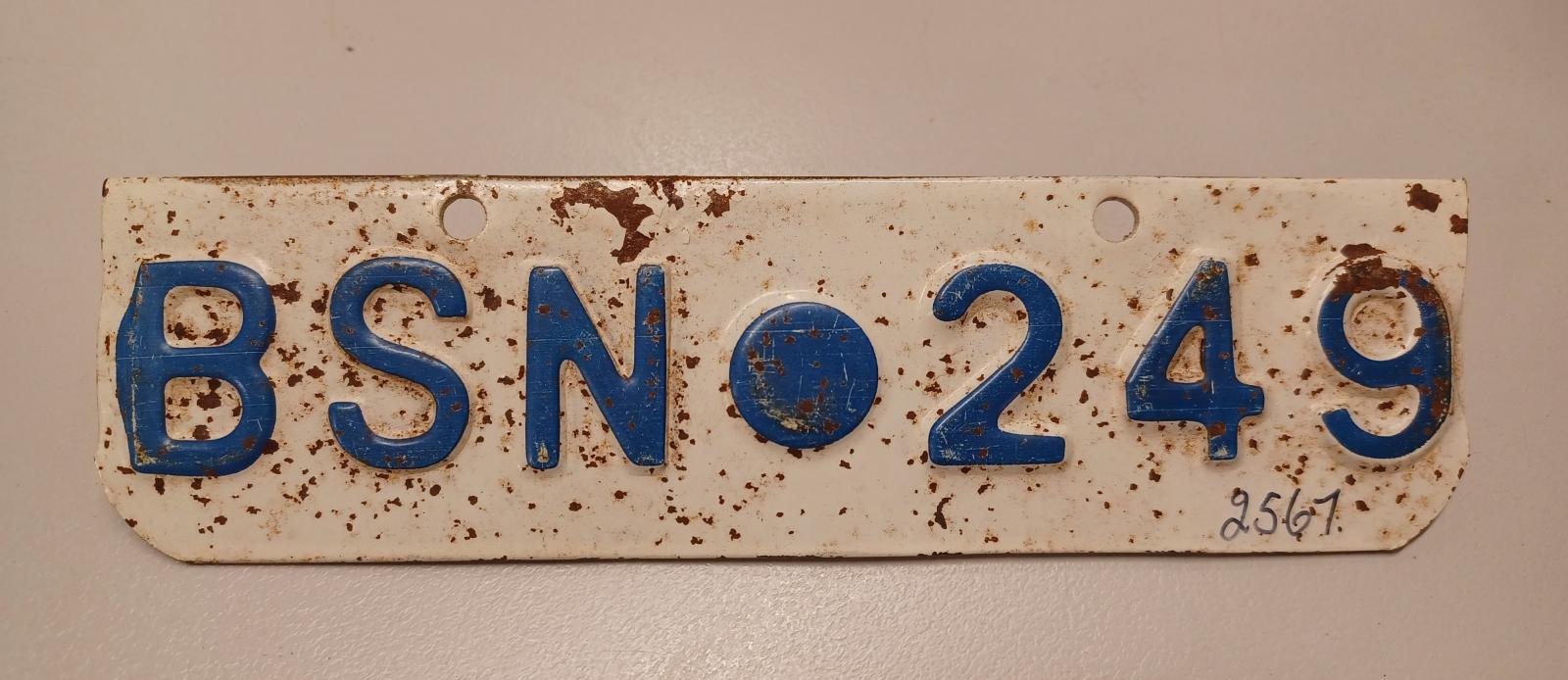 Car Number Plate - BSN249