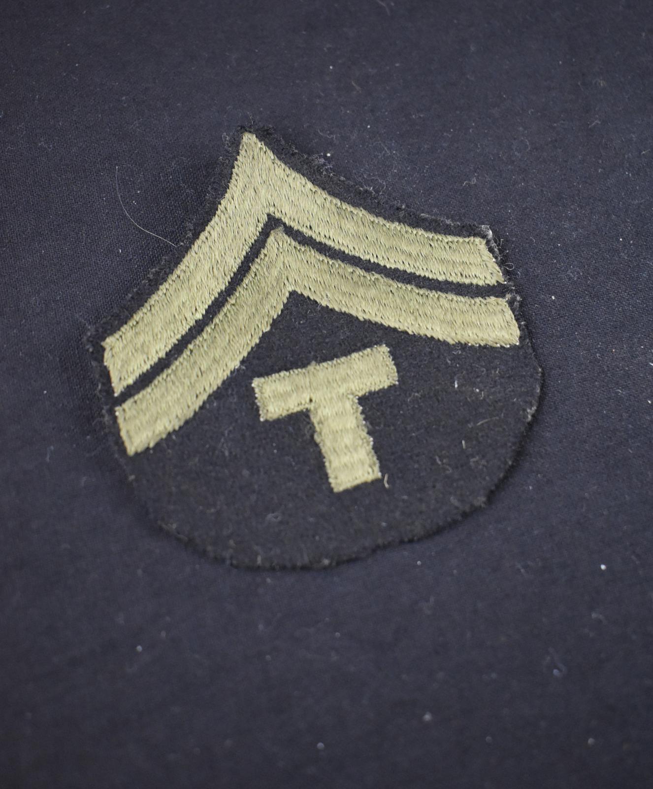 Second World War United States of America Corporal Technical Rank Sleeve Patch