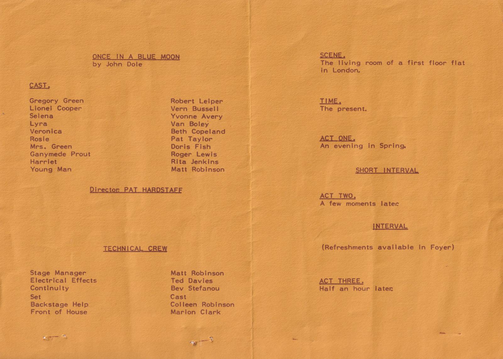 Busselton Repertory - program pg2&3