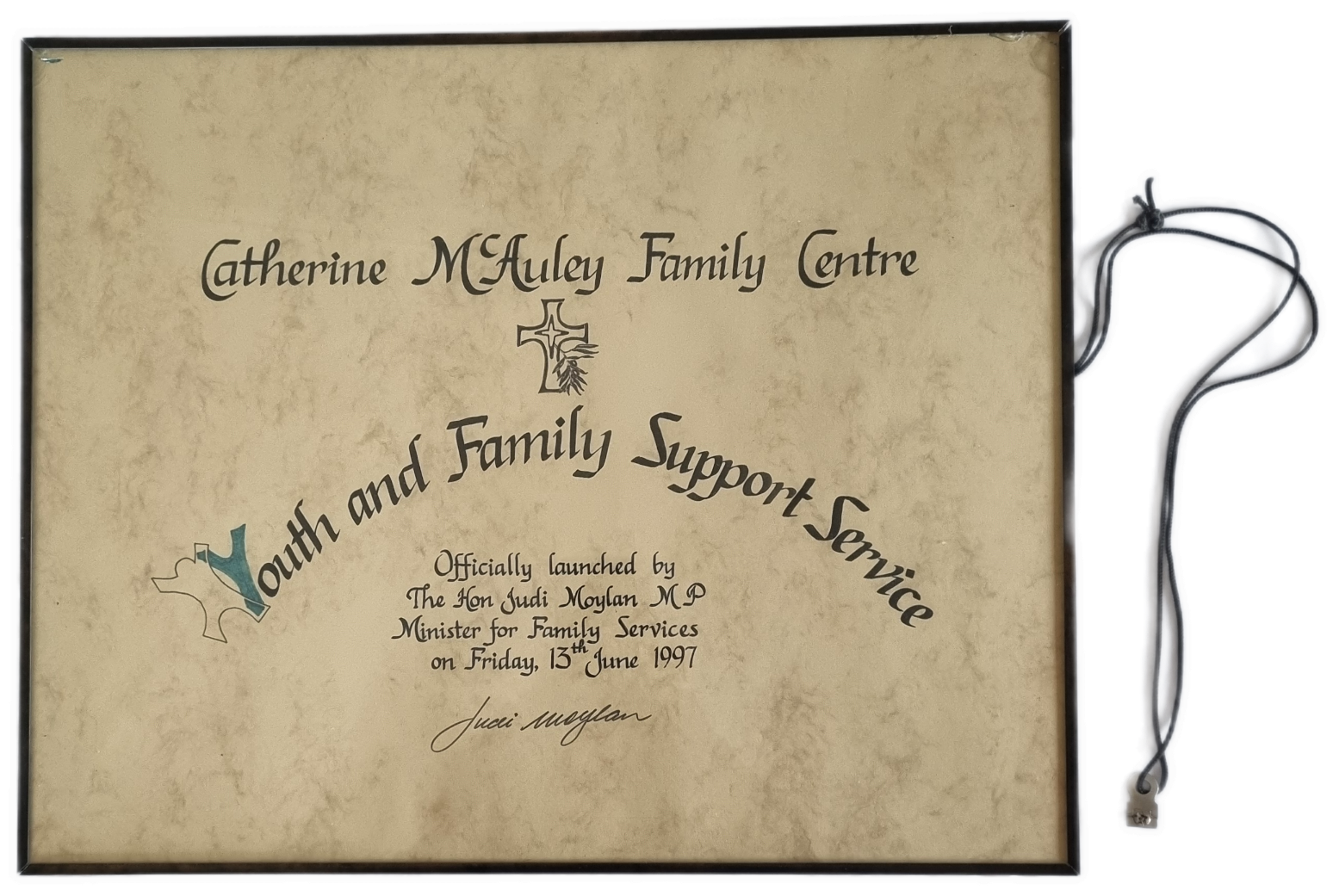 26-248 Catherine McAuley Family Centre - Youth and Family Support Services Signage photo without background.