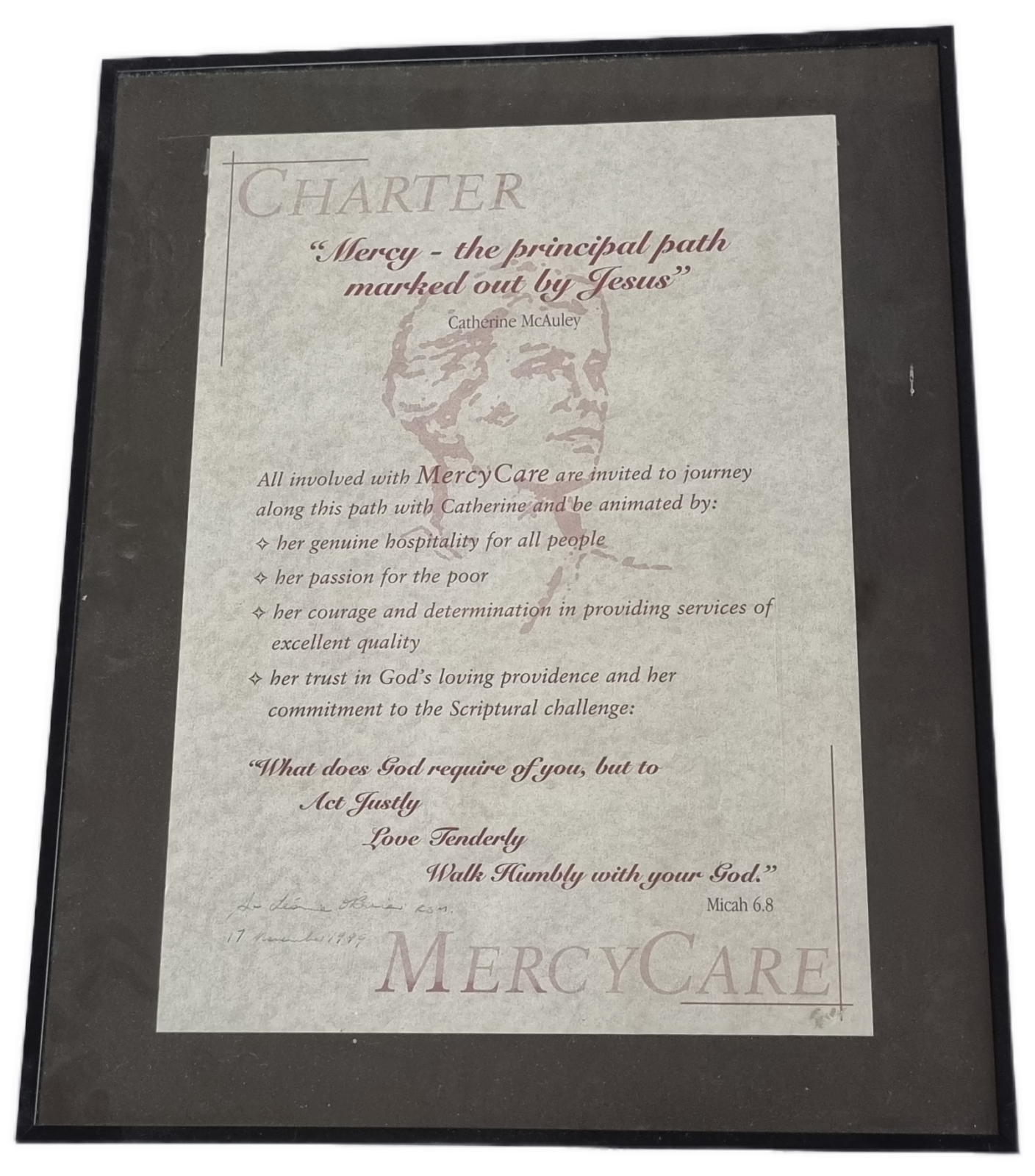 26-249 MercyCare Charter Sign photo without background.