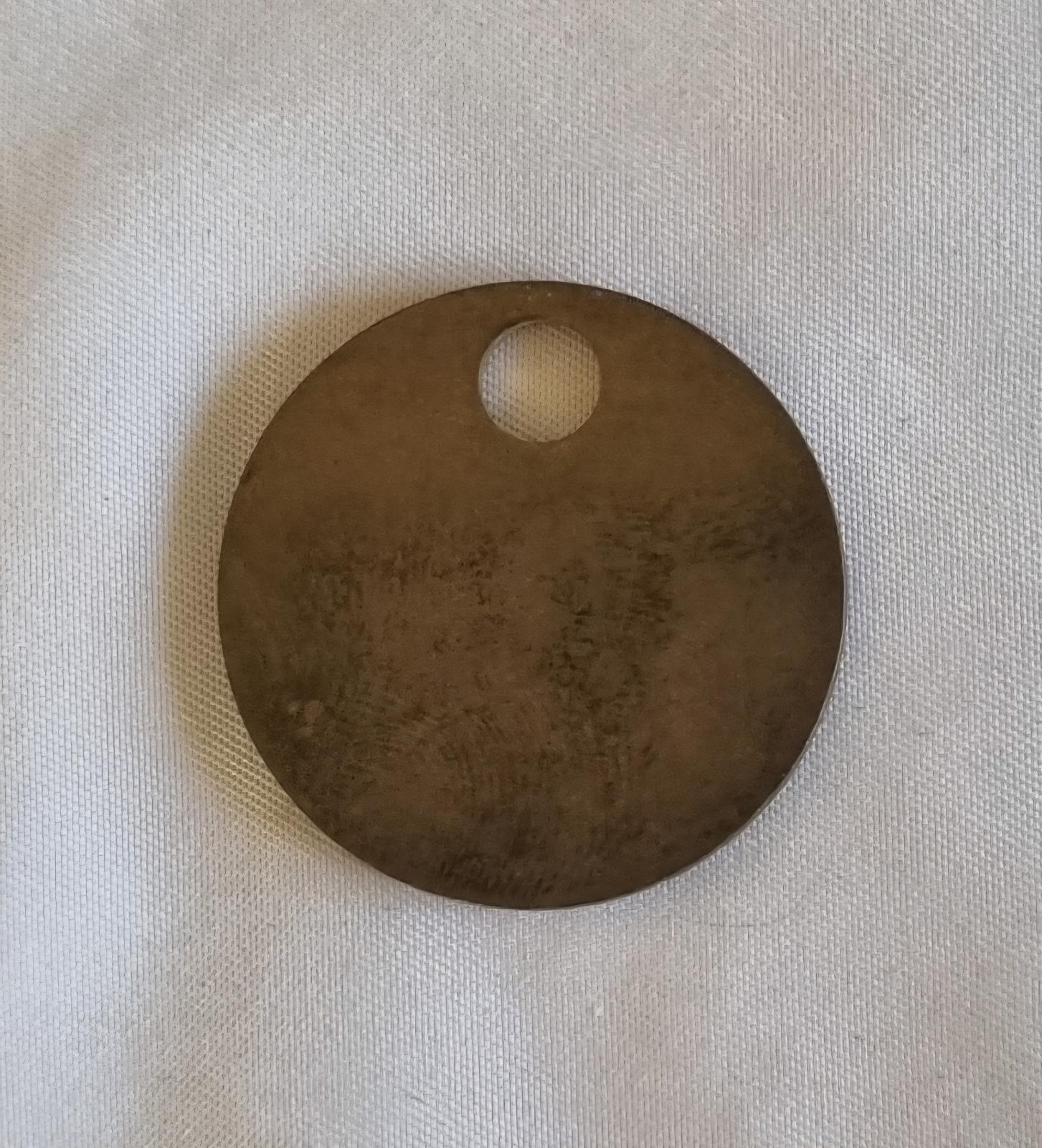 26-253.1 Medallion for the Catherine McAuley Family Centre photo with background back-view.