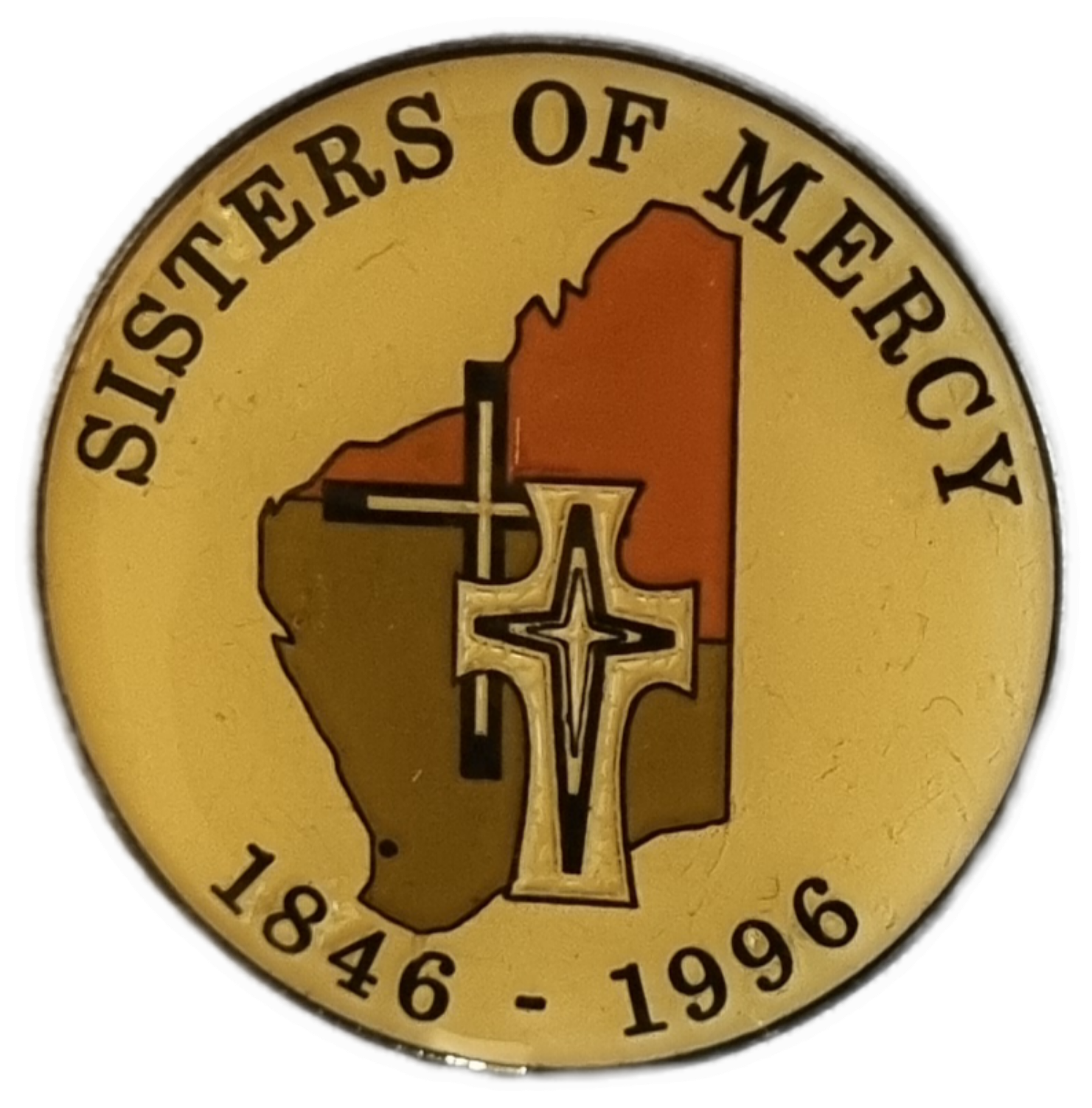 26-253.2 Sisters of Mercy Badge photo without background. 