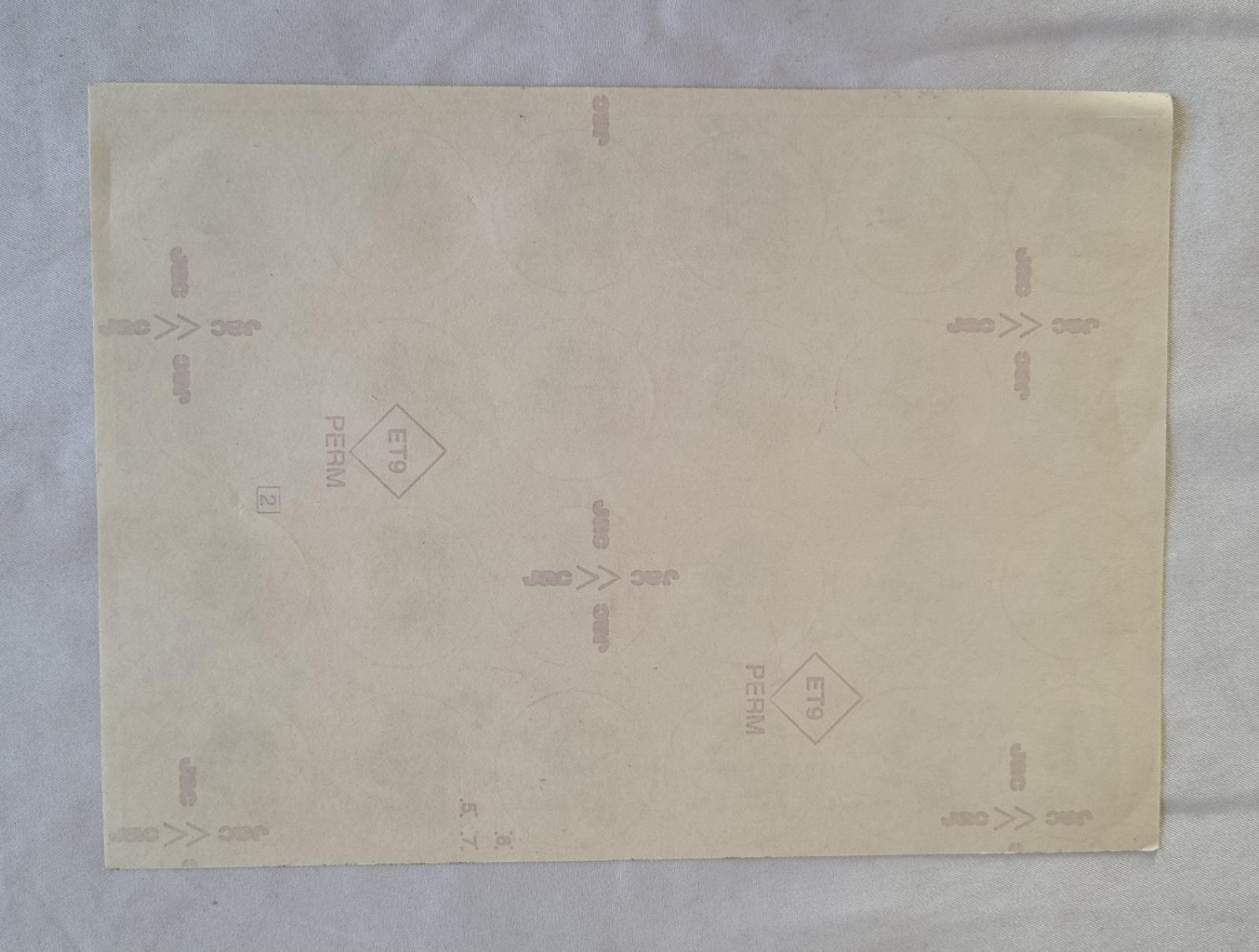 26-256 Sister of Mercy WA 150 years sticker sheet photo with background back-view.