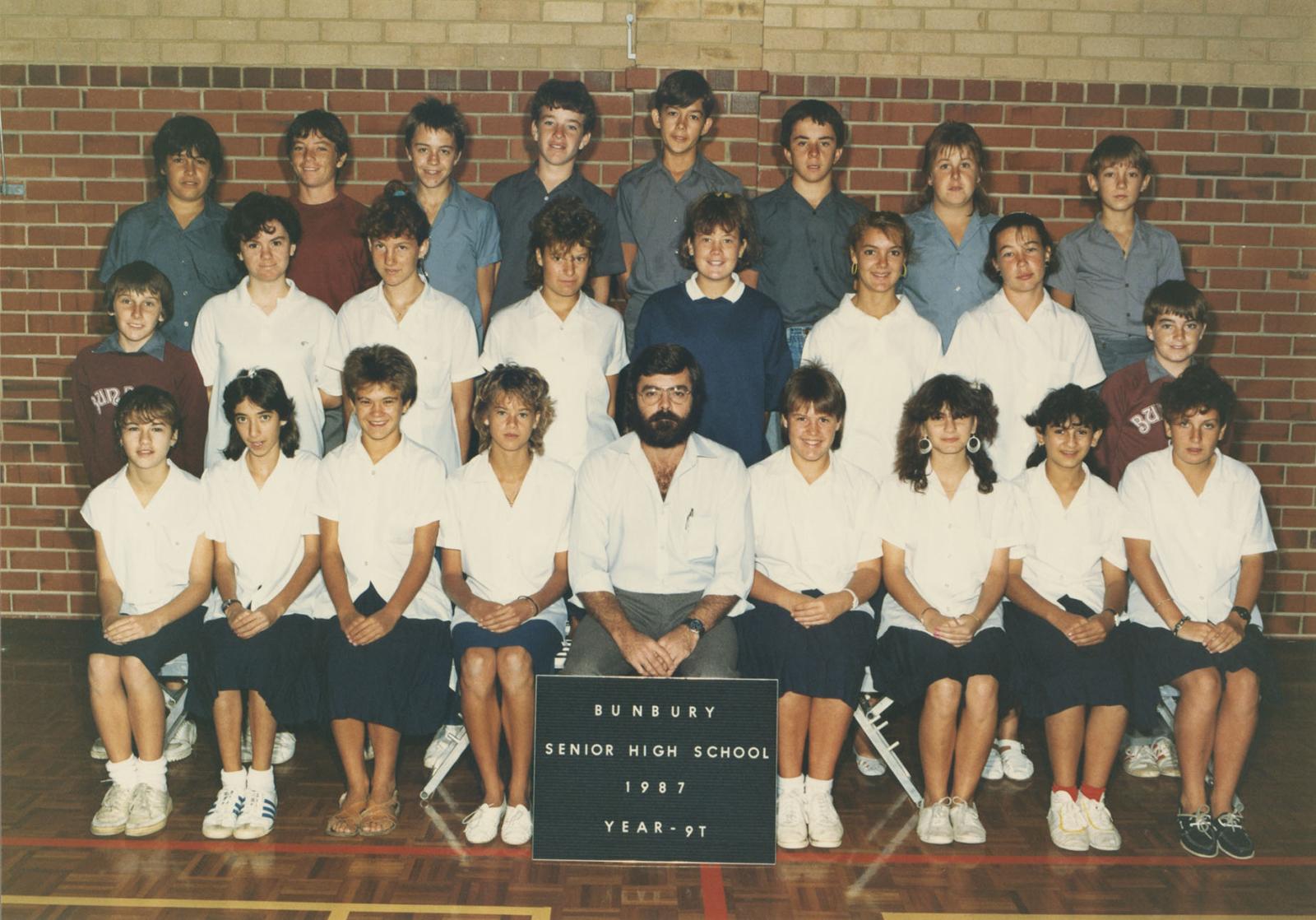 BSHS Class Photograph - Year 9T 1987