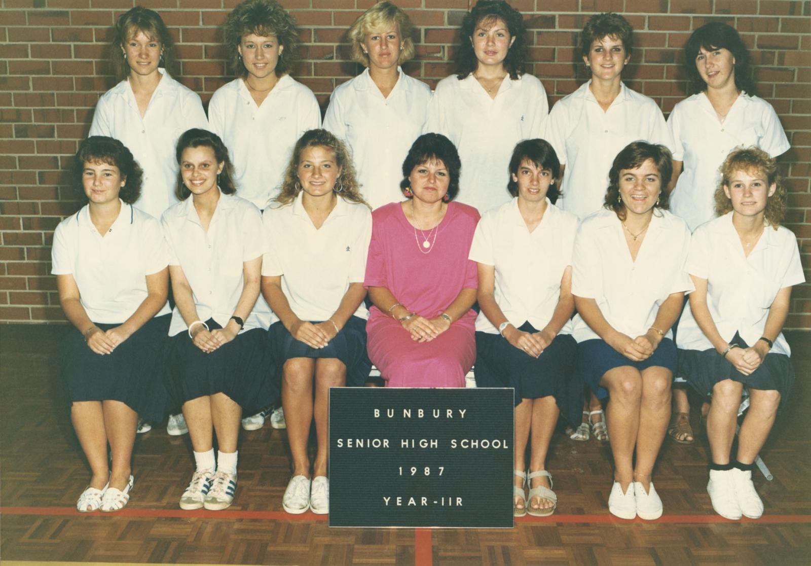 BSHS Class Photograph - Year 11R 1987
