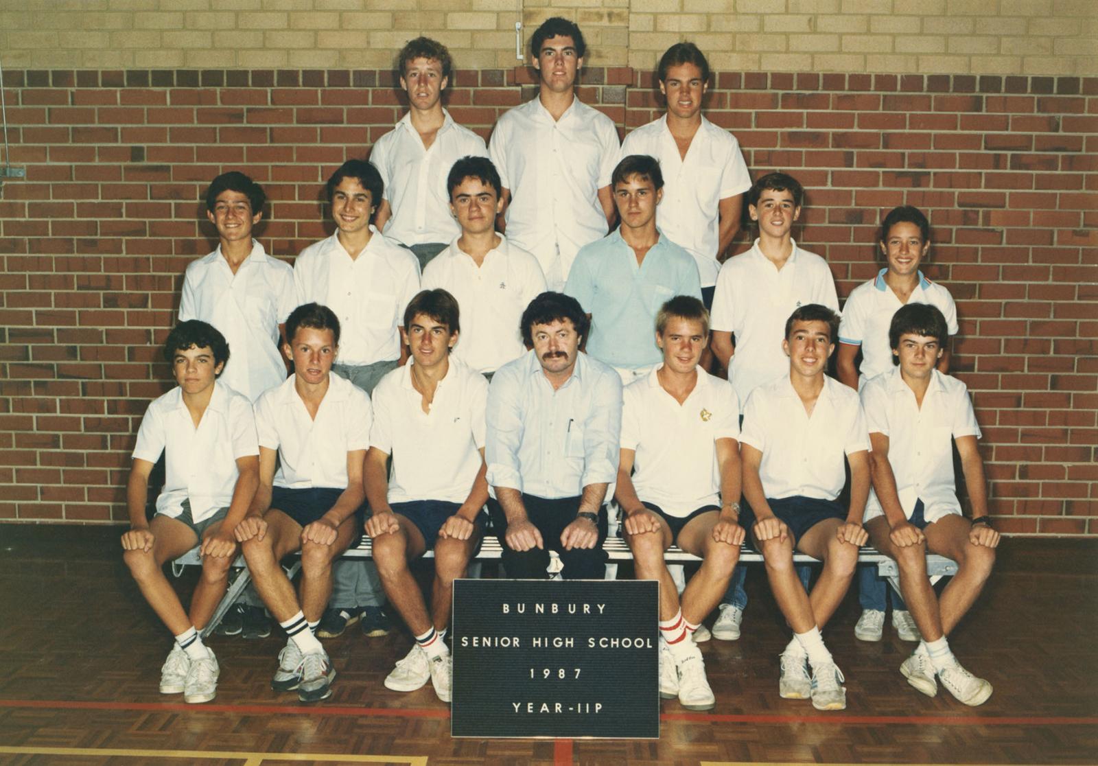 BSHS Class Photograph - Year 11P 1987