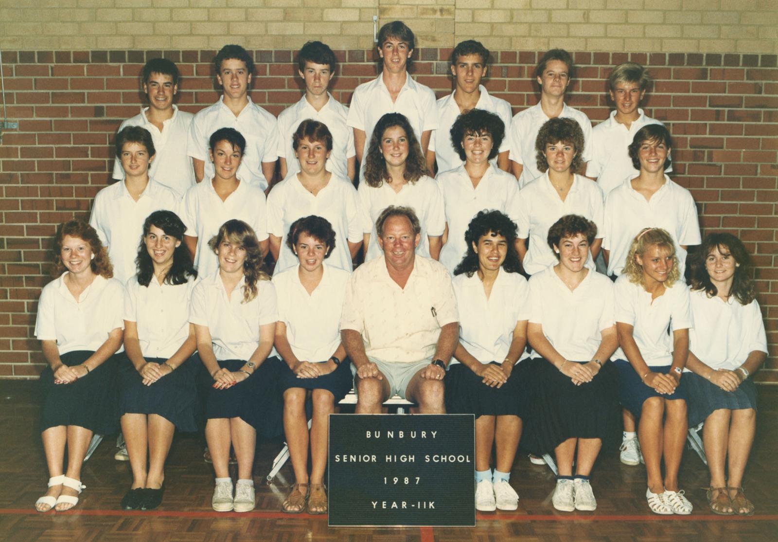 BSHS Class Photograph - Year 11K 1987