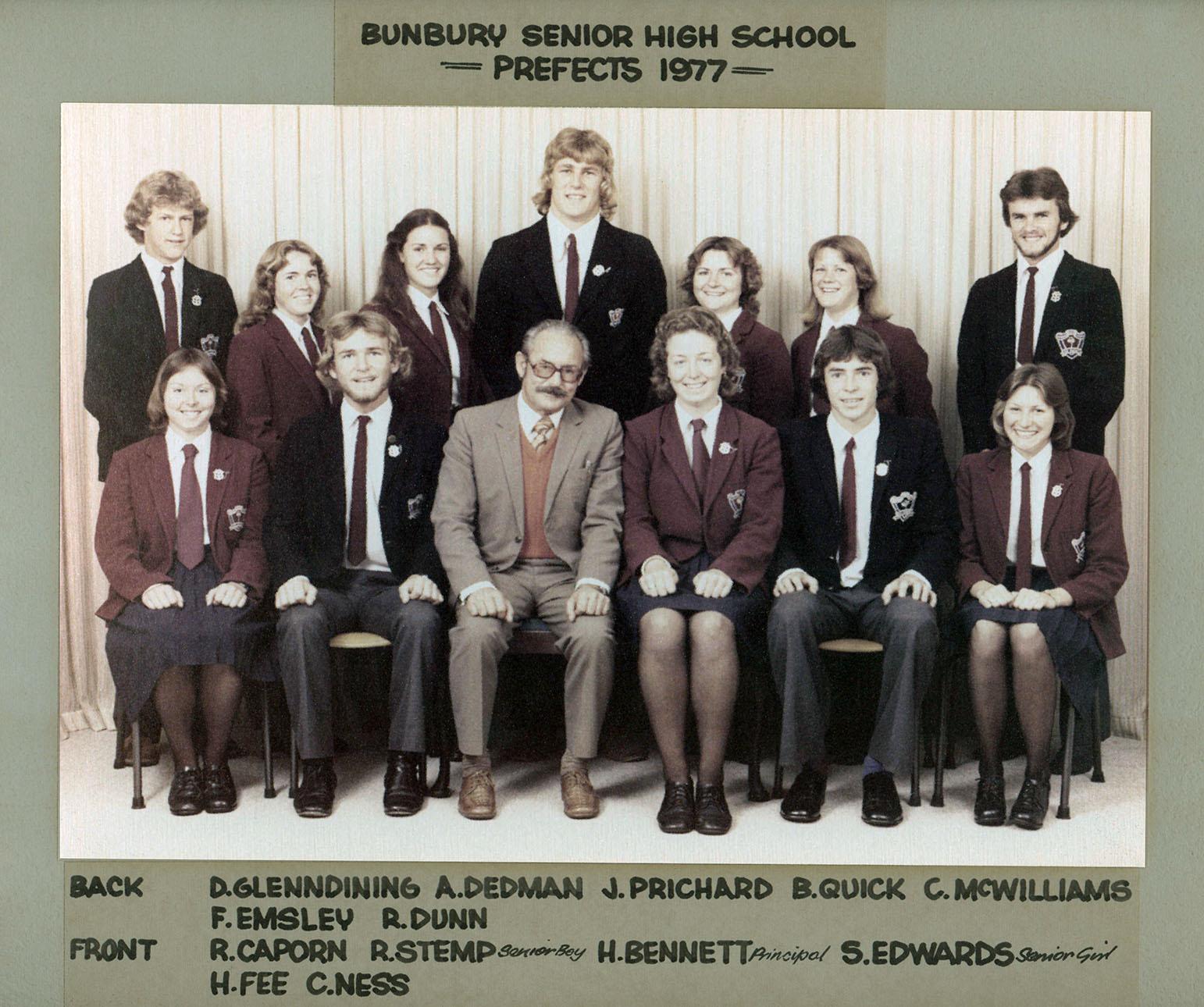 BSHS Prefects 1977