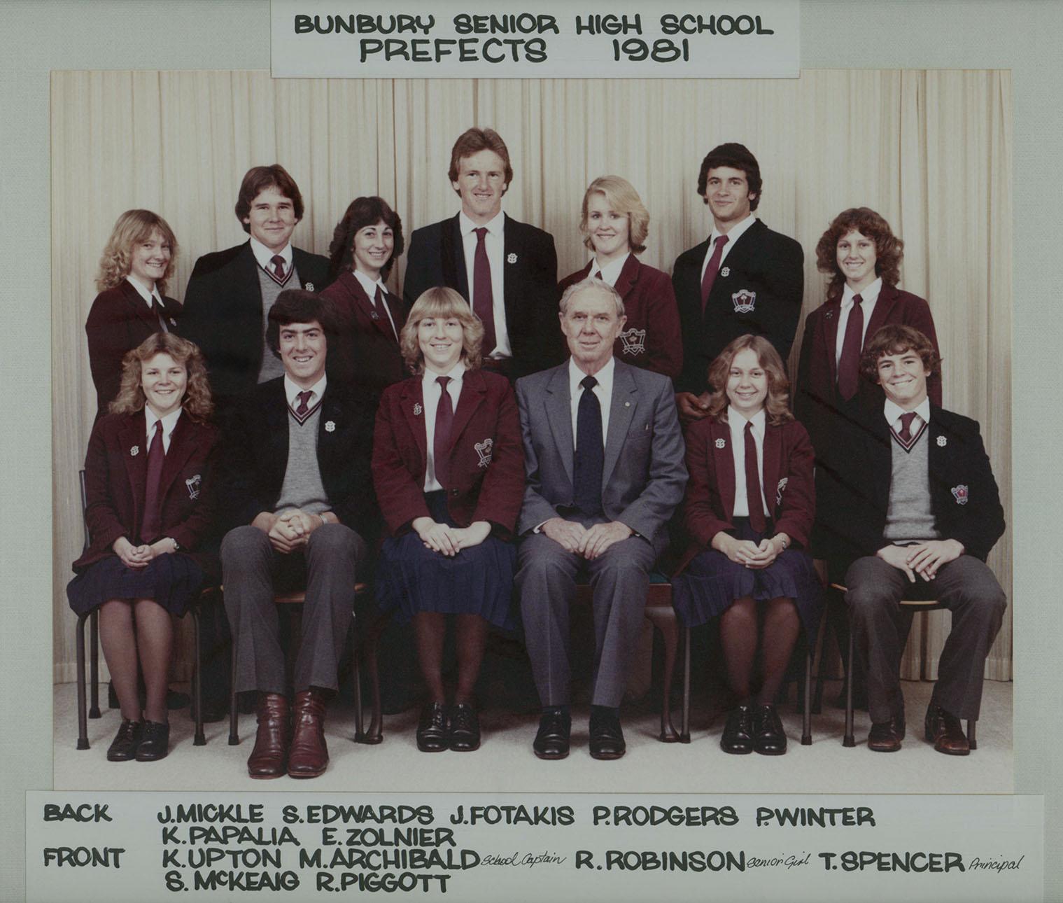 BSHS Prefects 1981