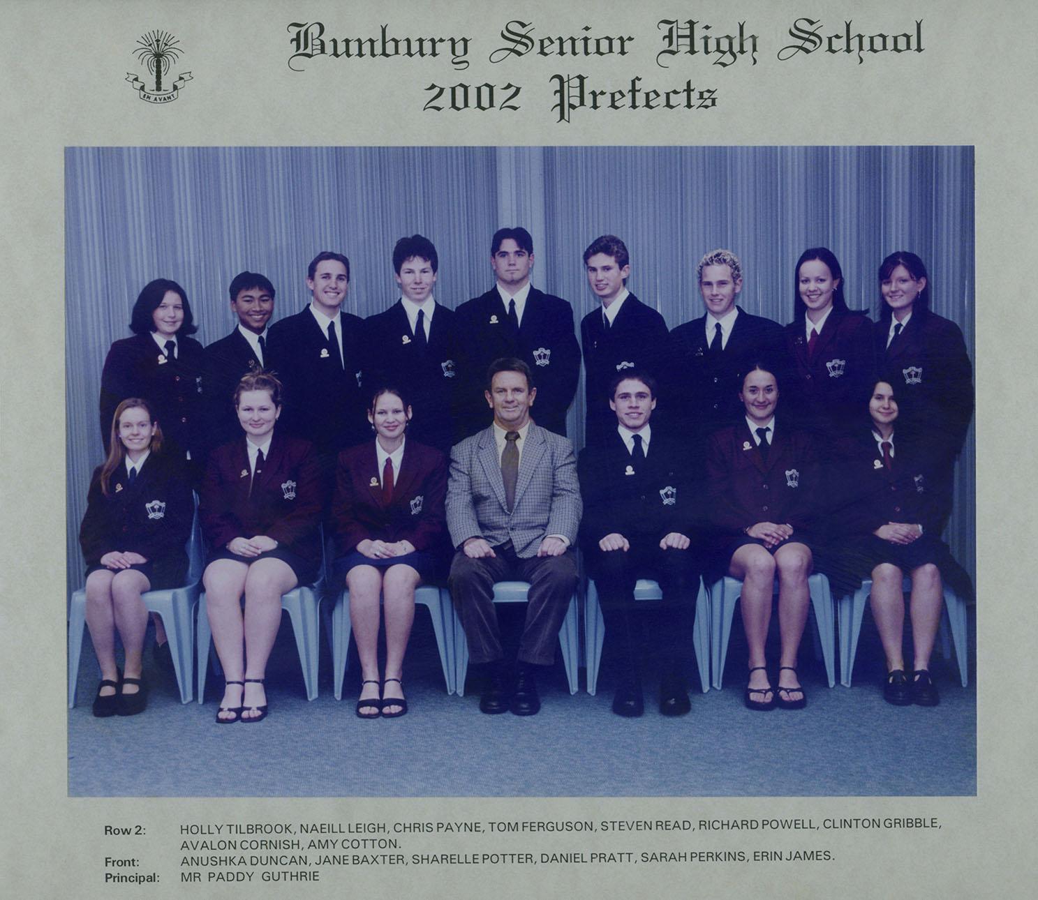BSHS Prefects 2002