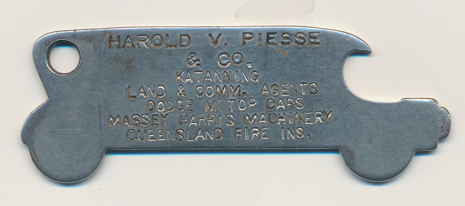 Back view of Bottle Opener