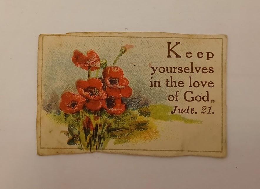 Holy Bible - floral card