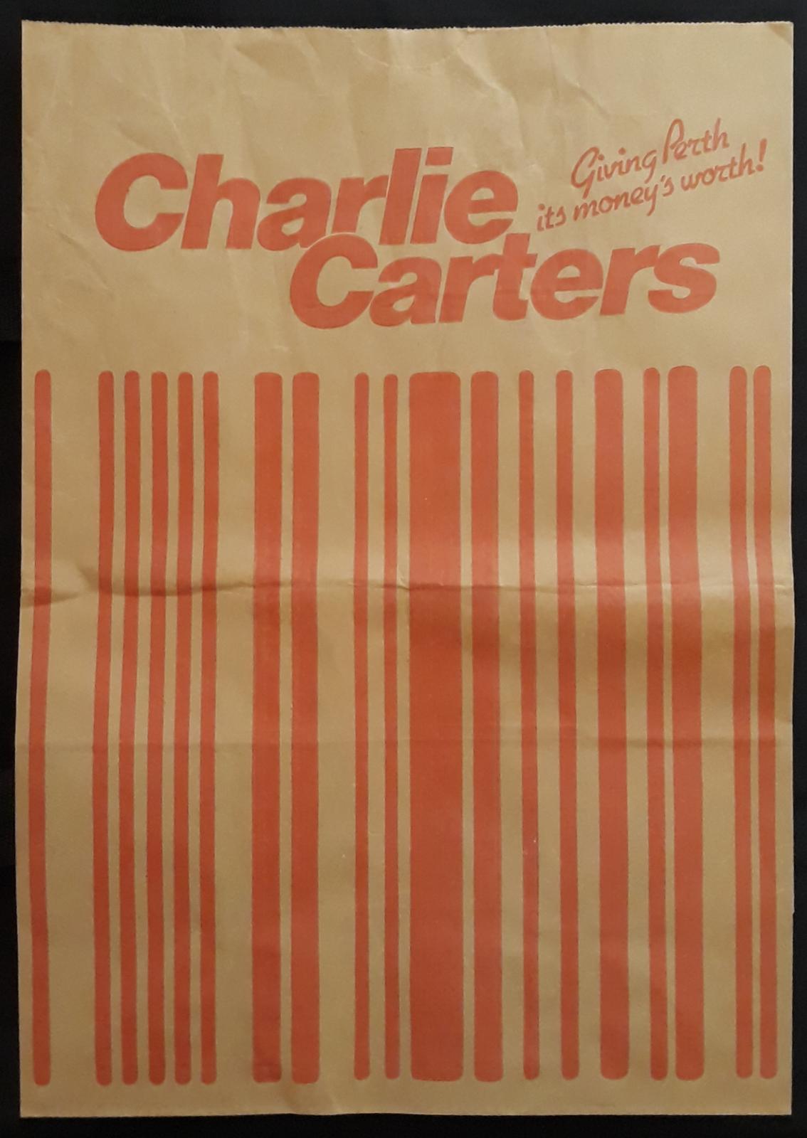 Charlie Carters paper shopping bag