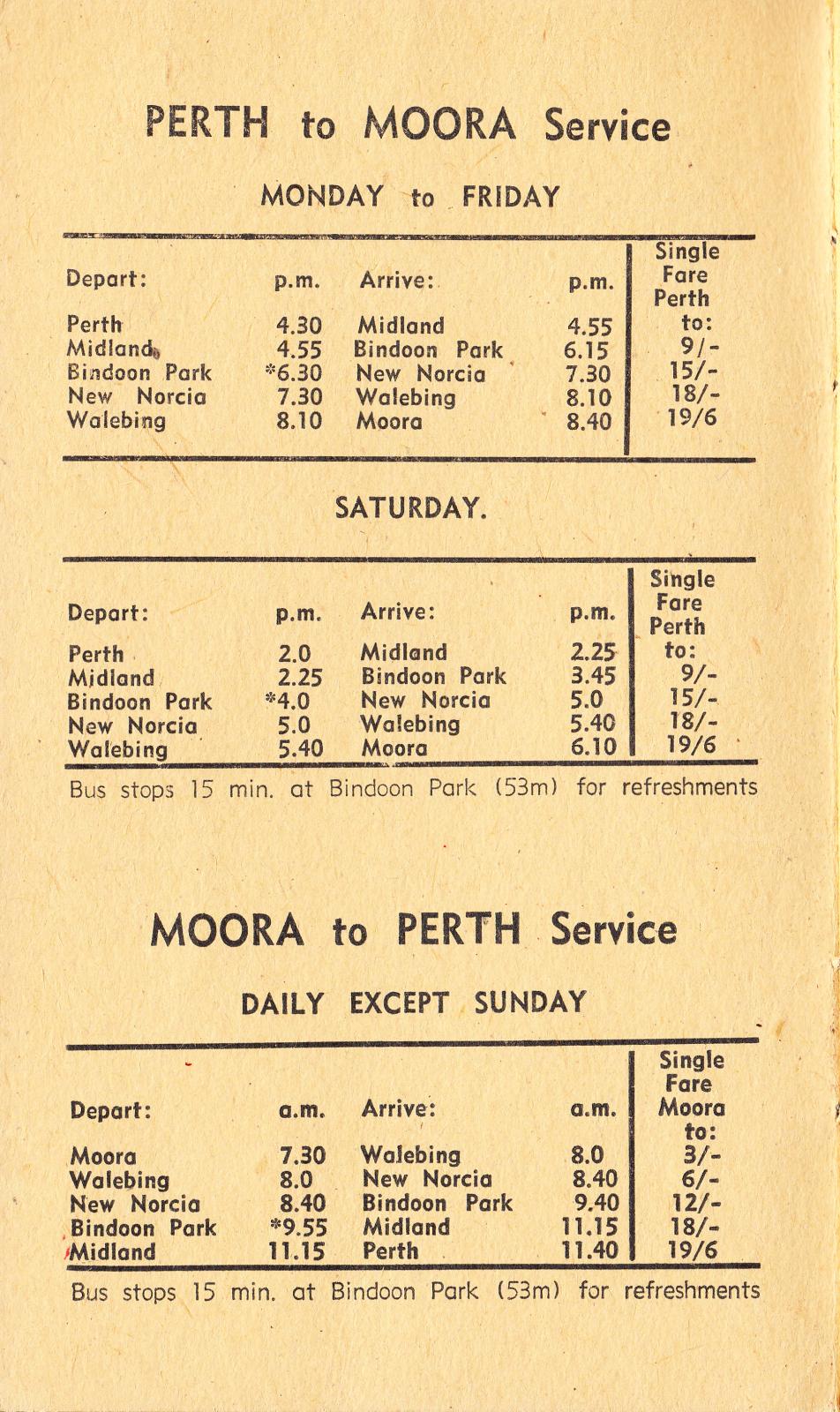 Midland Railway Timetable 1948