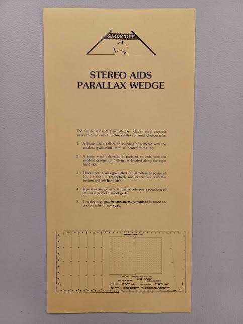 Geoscope Parallax Wedge - Stereo Aids