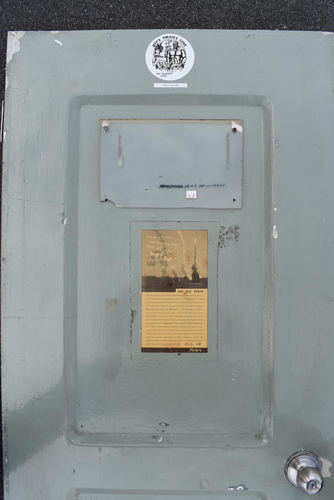 HMAS Perth II 'Hilton' Grey Door Detail