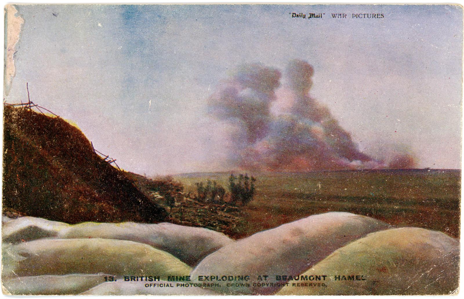 First World War Postcard sent from Pte. Edward Charles MOUCHEMORE 6351
