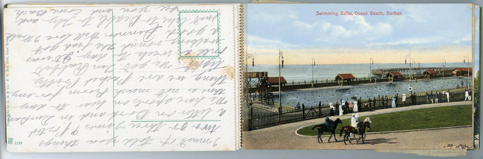 Souvenir Album of Postcards Sent by Private Edward Charles MOUCHEMORE