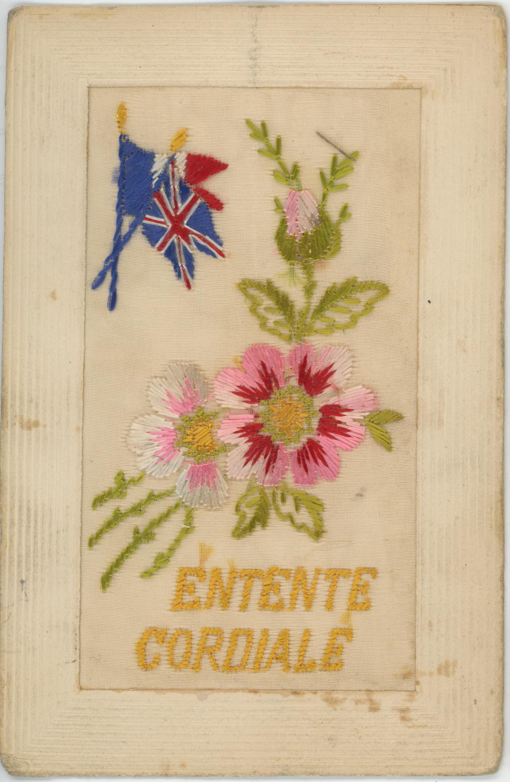 First World War Postcard "ENTENTE CORDIALE"’ sent By Edward (Ted) PERRY